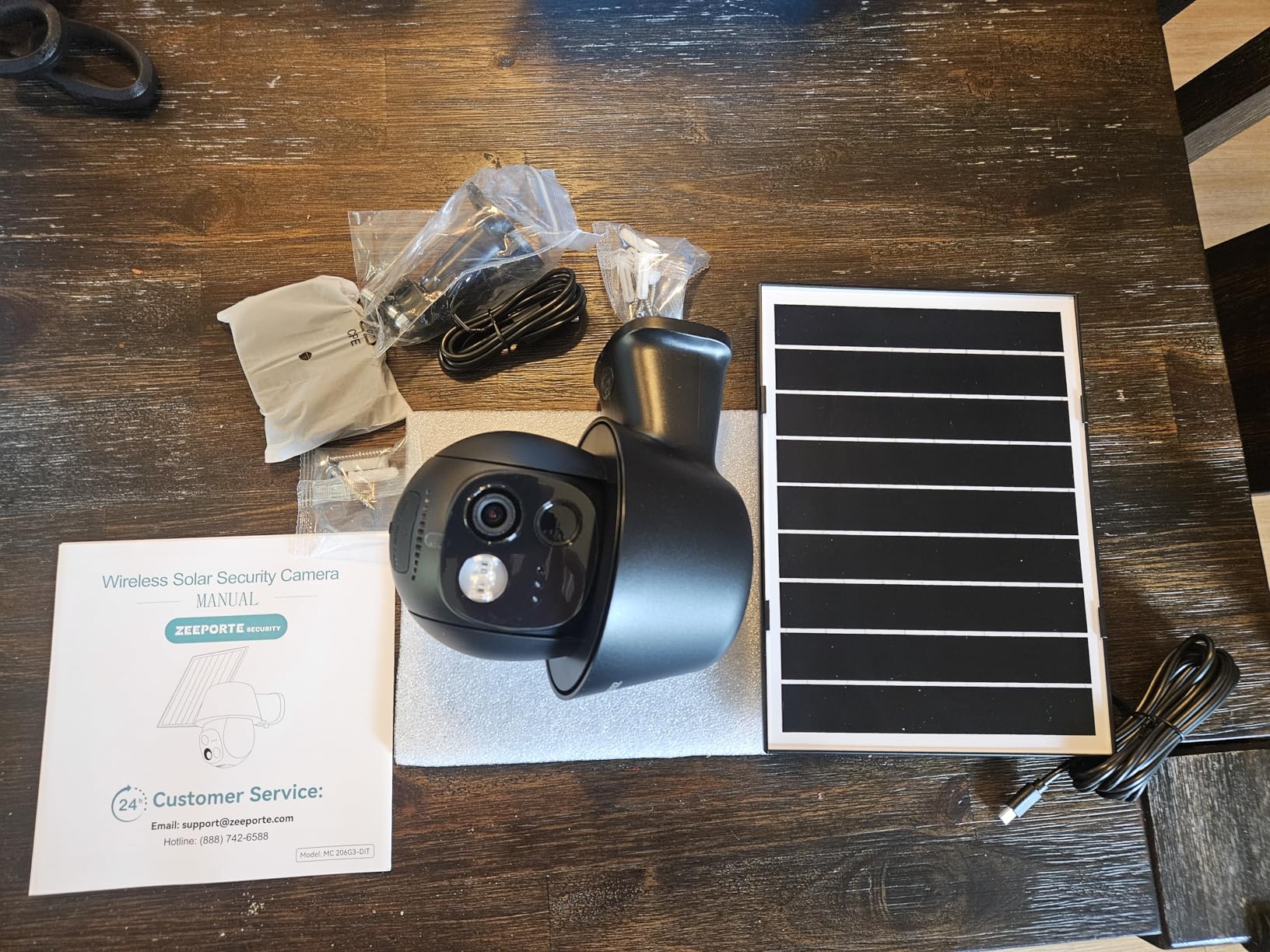 4G LTE Cellular Solar Security Cameras Wireless Outdoor, No WiFi Ultra Solar Panel Camera, 24/7 Recording, 2K Color Night Vision, 360°Pan Tilt, 2-Way Audio, AI Motion Detection, Built in SIM Card customer photo 2