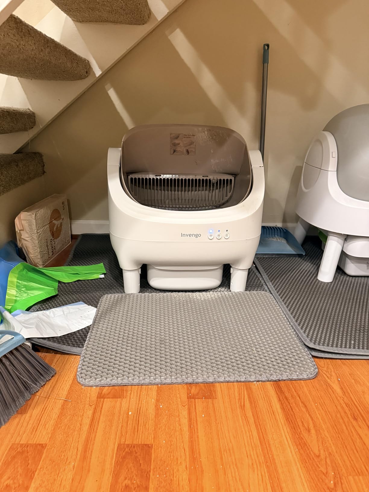 Invengo Automatic Cat Litter Box Self Cleaning, Open-Top with Safety Sensors customer photo 2