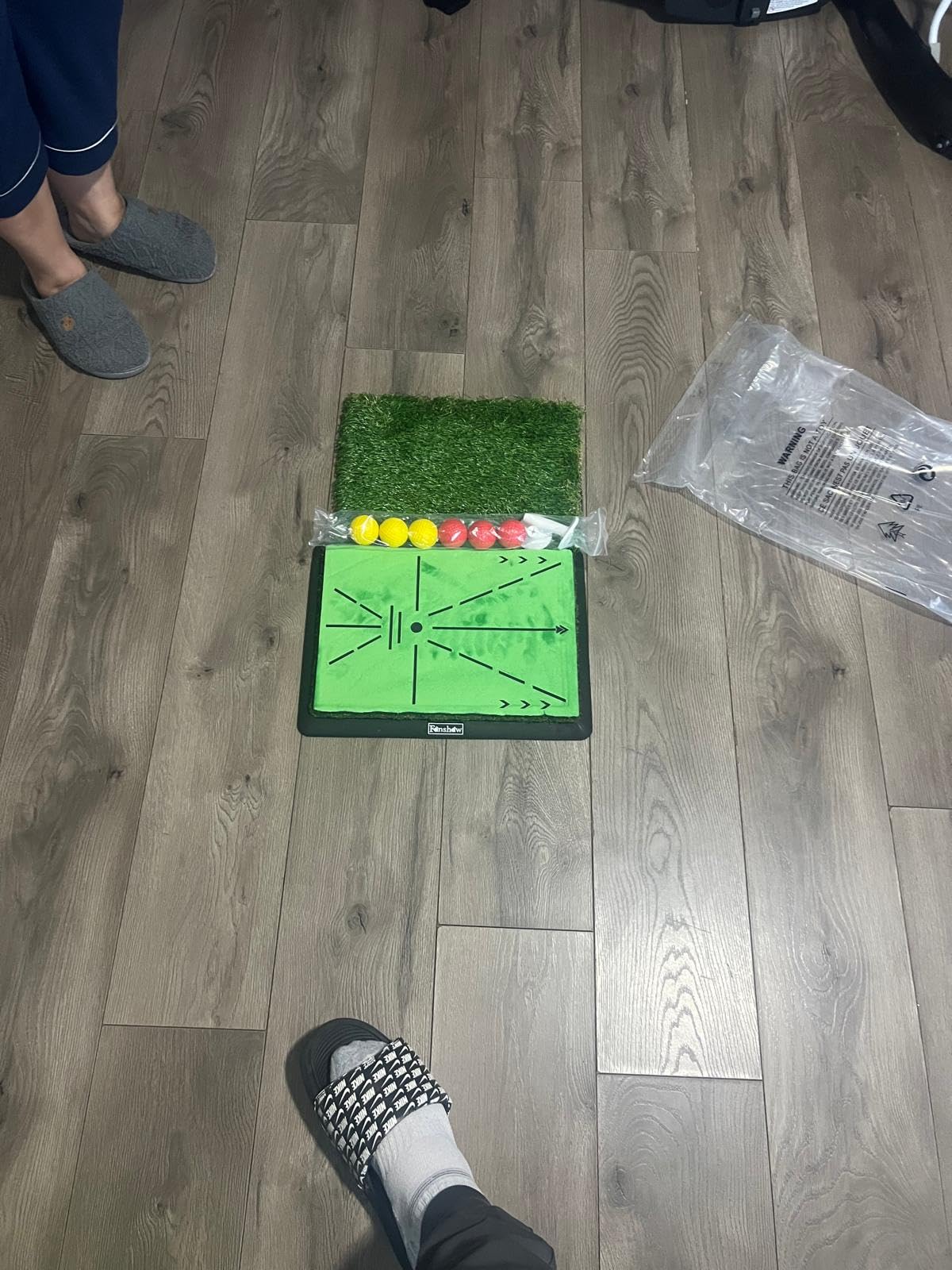 Fanshaw Premium Dual-Turf Golf Mat: 5x4ft 40MM-50MM Thickened for Backyard, Driving Range, Indoor & Outdoor Practice Hitting, Swing & Chipping, Ideal Gifts for Men Dad customer photo 2