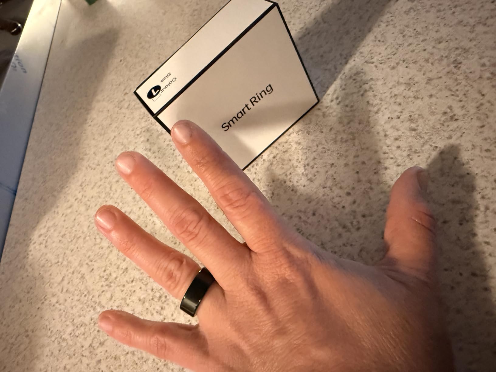 Smart Health Ring, Featuring Stress and Sleep Monitoring Functions, Compatible with iOS and Android, Waterproof Fitness Tracker for Women & Men, No Subscription Fee customer photo 2