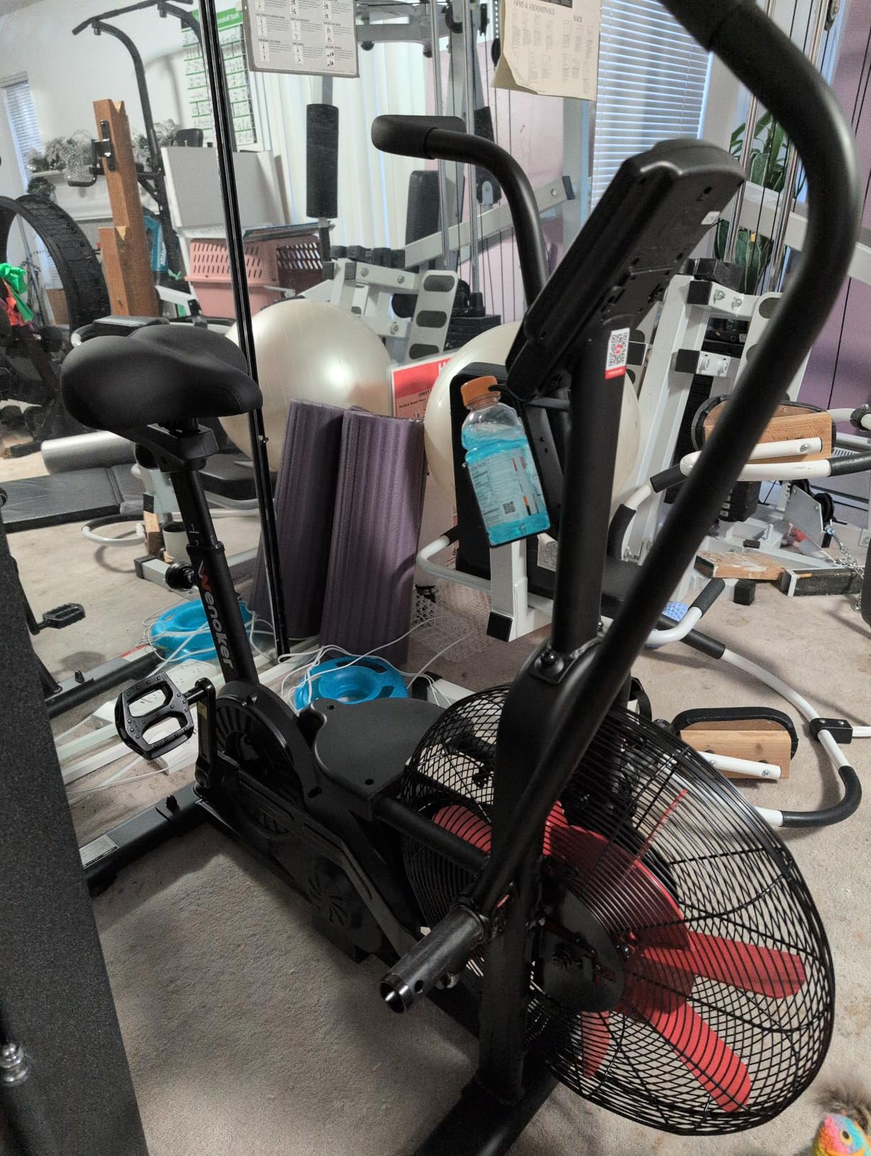 Assault Bike, Wenoker Air Bike with Smart APP, ISCC PLUS Certified, Dual Action Handlebars Exercise Bike 350LBS Capacity for Home Gym HIIT Full Body Workout customer photo 2