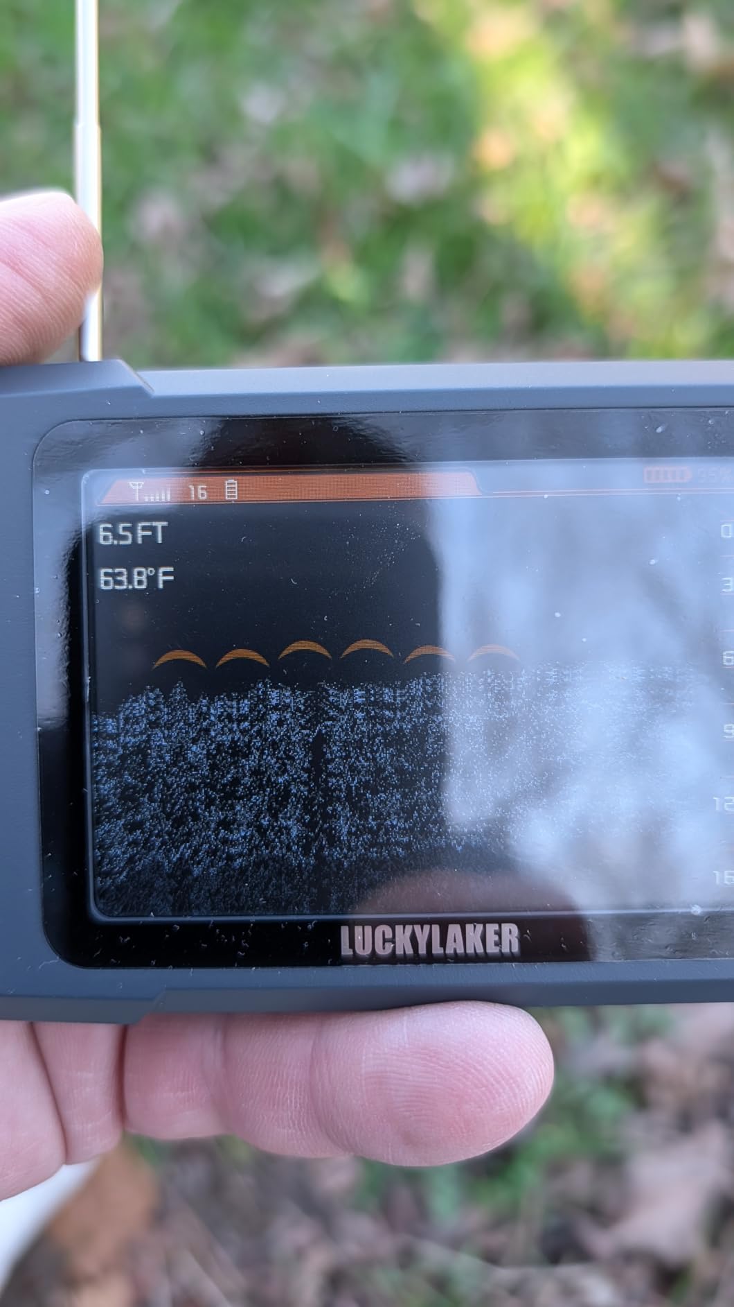 LUCKY Kayak Portable Fish Finder Transducer Wireless Sonar Fish Finders Boat Rechargeable Handheld Fish Depth Finder customer photo 2