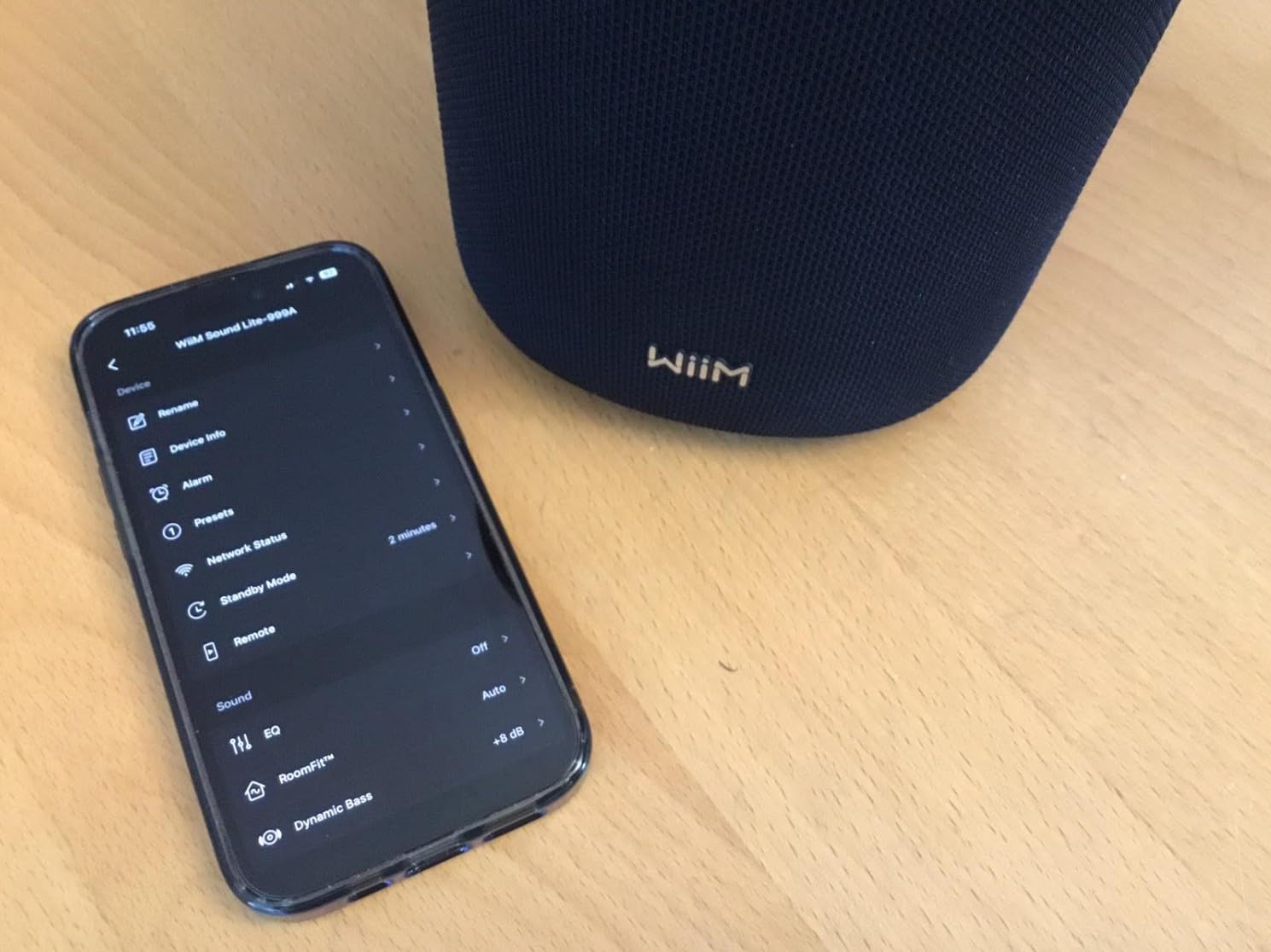 WiiM Sound Lite Smart Speaker, Hi-Res 24-bit/192 kHz, AI RoomFit Room Correction, 100W Peak, Wi-Fi 6E/Bluetooth 5.3, Multi-Room and Stereo Pairing customer photo 1