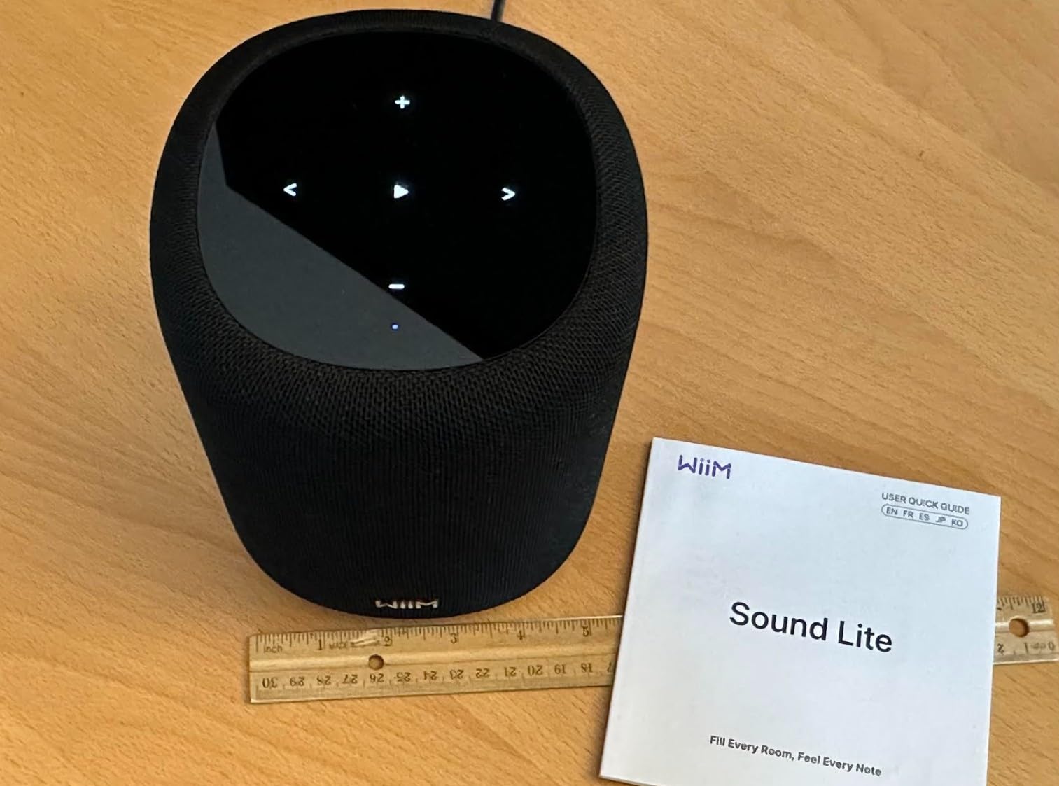 WiiM Sound Lite Smart Speaker, Hi-Res 24-bit/192 kHz, AI RoomFit Room Correction, 100W Peak, Wi-Fi 6E/Bluetooth 5.3, Multi-Room and Stereo Pairing customer photo 2