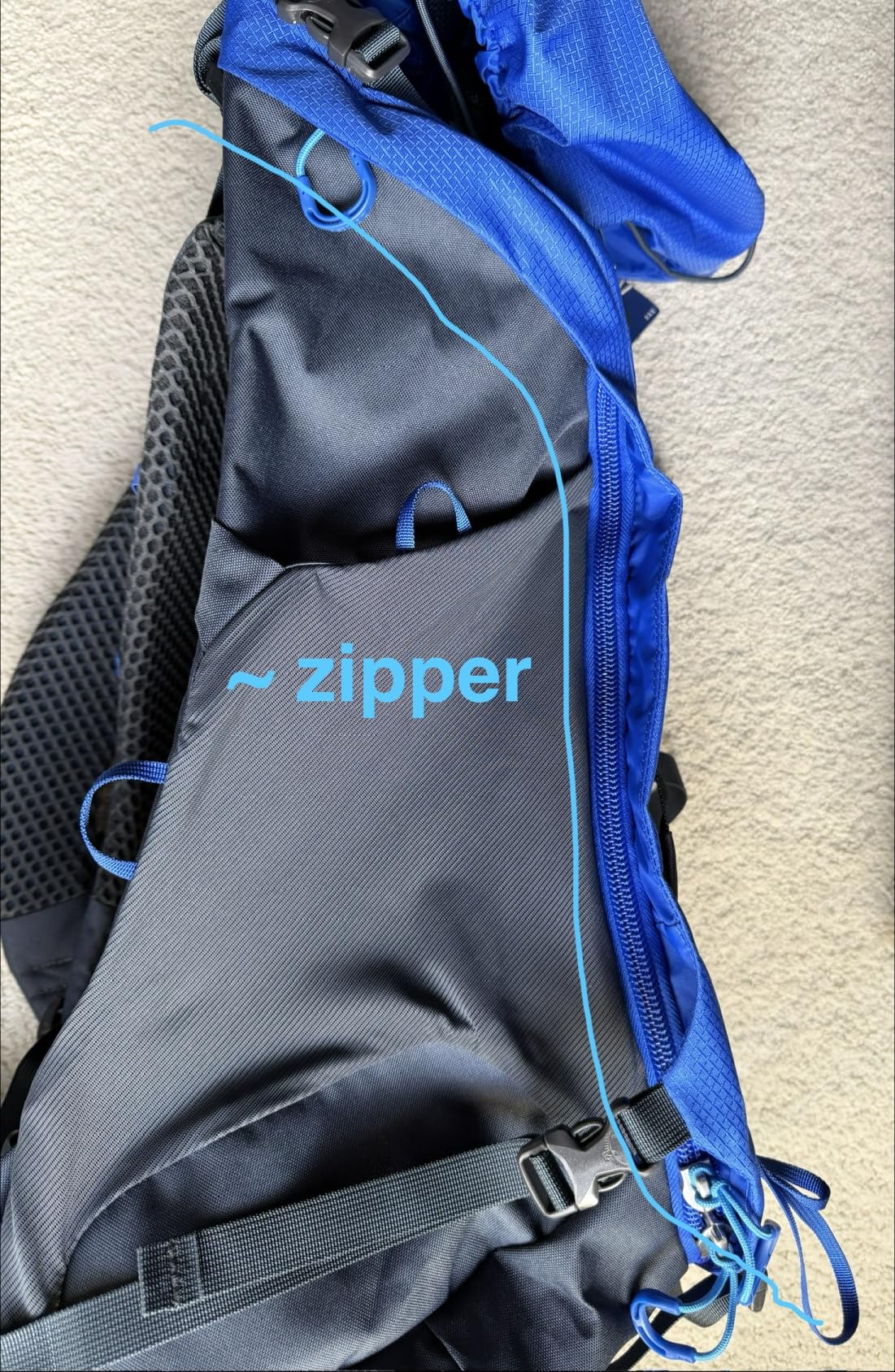 Osprey Kestrel LT 65L Men's Backpacking Backpack - Lightweight Hiking & Camping Bag with Waterproof Raincover, Rays Blue customer photo 1
