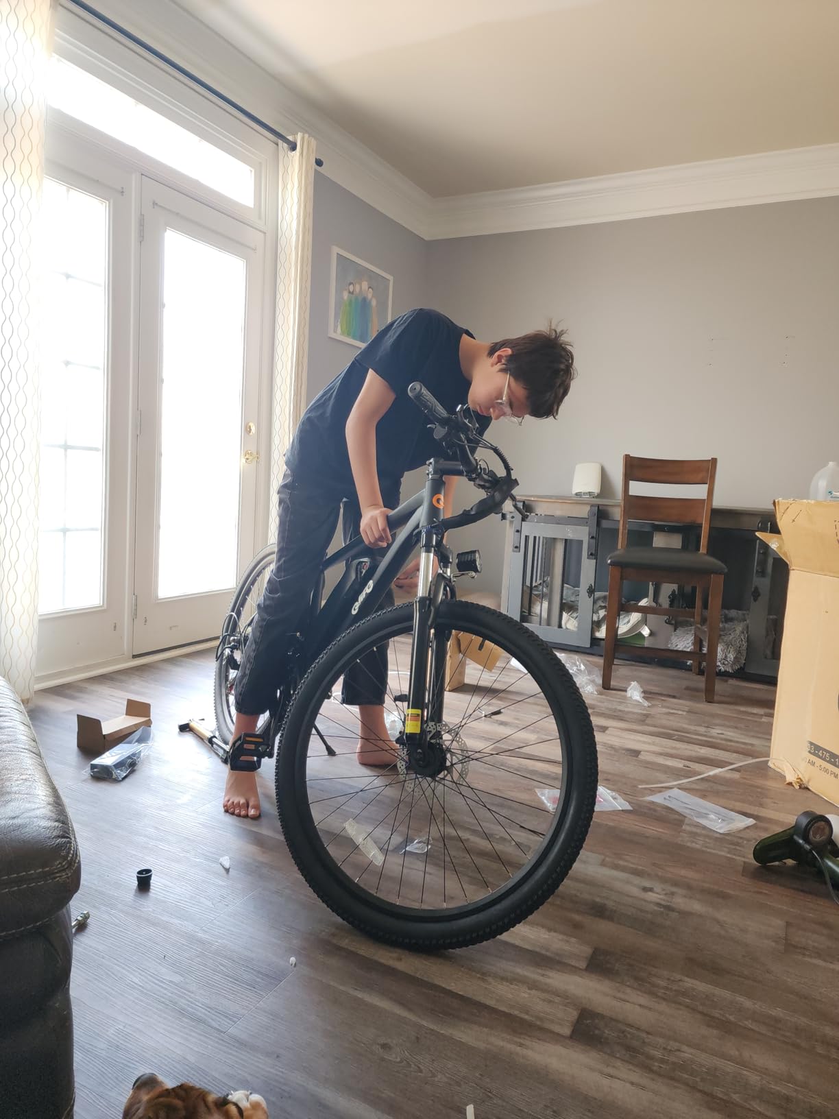 Qlife Electric Bike for Adults/Teens Racer-28MPH 21-Speed Peak 1200W Brushless Motor Adult Electric Bicycles, 48V 10.4Ah Removable Battery Mountain Ebike, Up to 55 Miles, 27.5X2.1 Tire E Bike customer photo 1