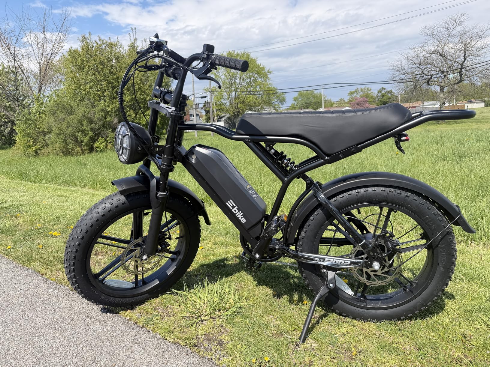 TST Electric Bike for Adults, 1500W Peak Motor 60 Miles Fat Tire Ebike with 48V 15Ah Removable Battery 20