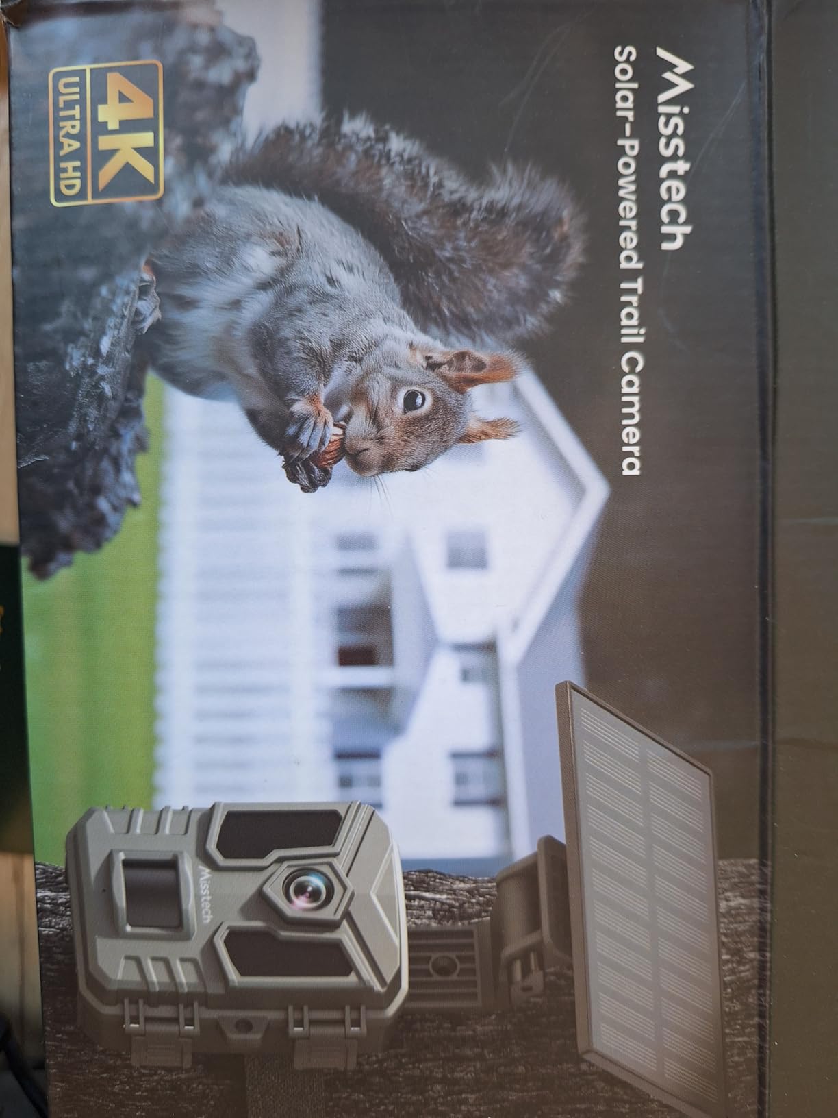 Misstech 4K UHD Solar Trail Camera, Outdoor Wildlife Cameras for Yard Monitoring, 0.1s Fast Motion-Activated to Record, 64MP/4K Clear Night Vision, No Monthly Fee, App Control, IP66, Local Storage customer photo 2
