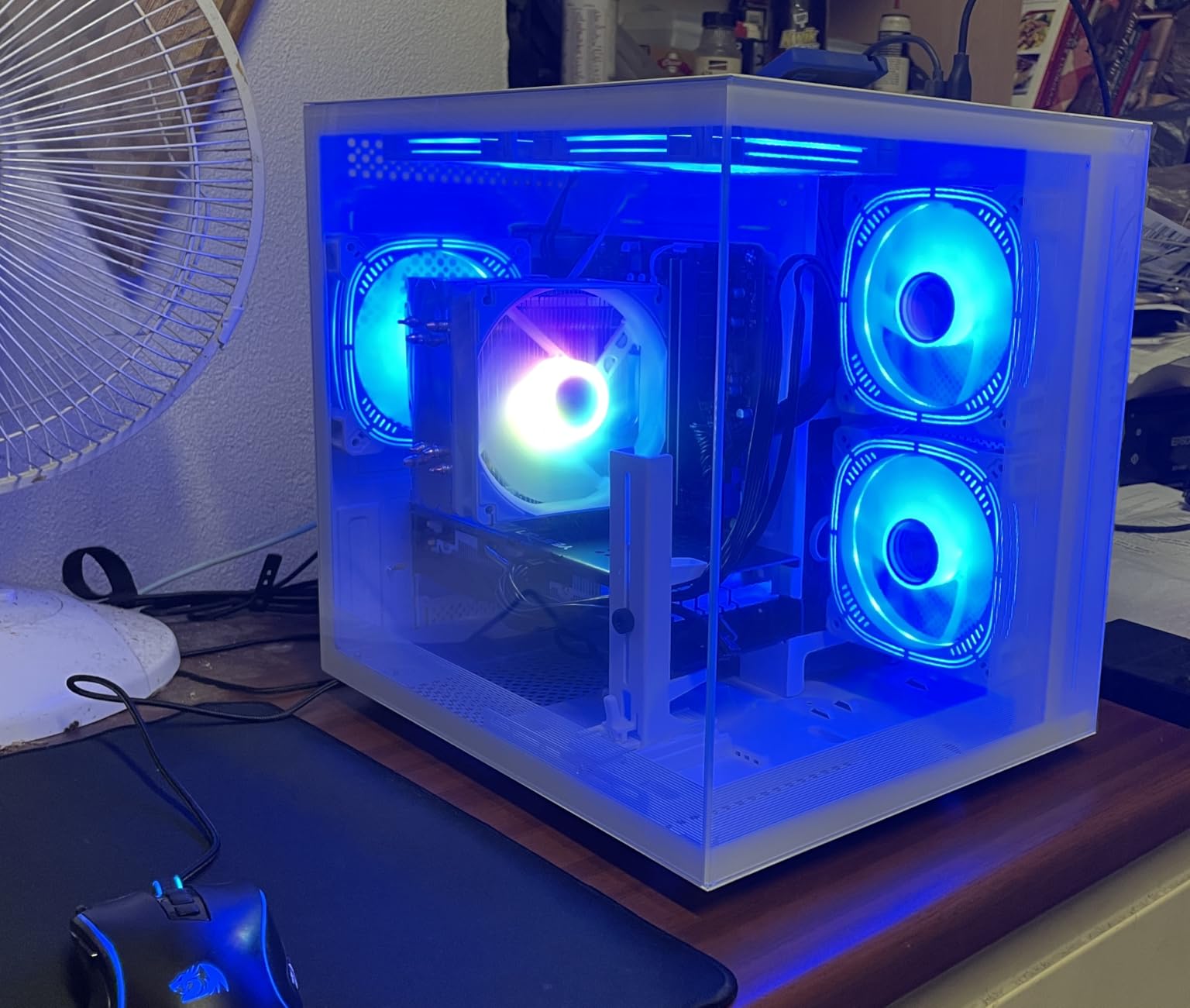 suevery Prebuilt Gaming PC Desktop, Ryzen 7 5700X (8-Core/16-Thread, Up to 4.6GHz), RTX 3050 6GB, 16GB DDR4 RAM, 512GB NVMe SSD, WiFi6, 4K Editing Streaming VR, High End Computer Tower customer photo 1