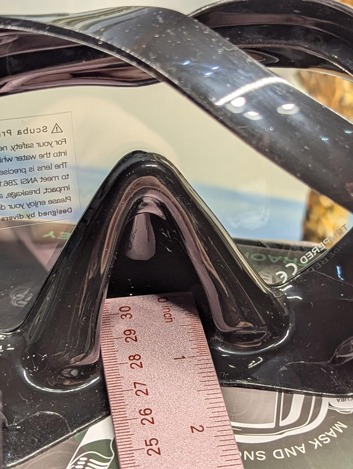 Pano 3 180 Panoramic Dive Mask, Three-Window Tempered Glass Scuba Mask with Dry Top Snorkel, Dual-Layer Silicone Skirt Anti-Leak Diving Gear customer photo 2