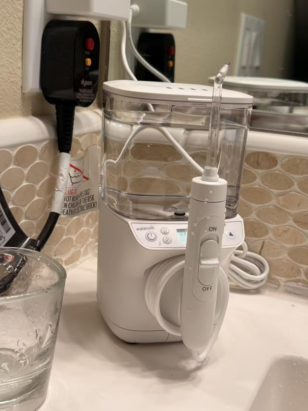 Promax Water Flosser with SmartAdvance Mode for Daily Gum Health and Cleaning Teeth, Braces, Implants, ADA Accepted, Small Quiet Design, Electric Flosser with 10 Settings, 5 Tips, WF-23 customer photo 2