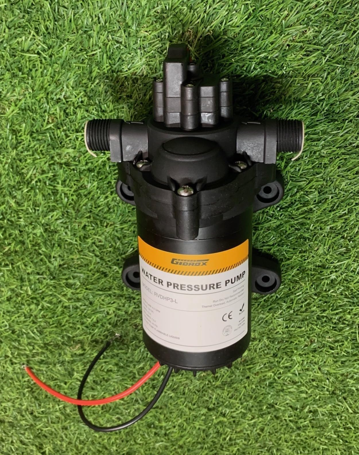 12V RV Water Pump, 4.0 GPM 45 PSI Diaphragm Pump, 12Volt Quiet Fresh Water Pump with Pressure Switch, Self Priming Pressure Pumps for RV Camper Boat Marine Food Truck customer photo 2