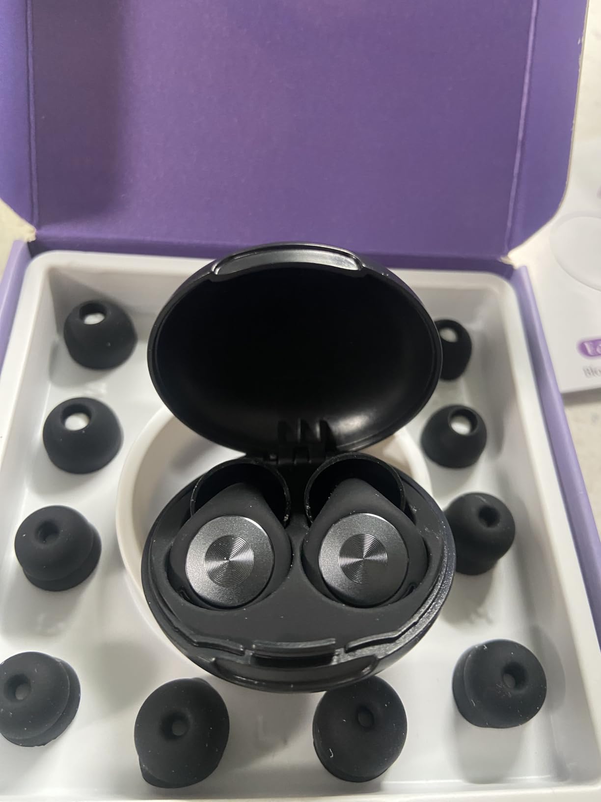 Ear Plugs for Sleeping 50dB Earplugs Noise Cancelling Ear Plugs for Noise Reduction Concerts Side Sleepers Shooting Airplanes with 7 Eartips Case customer photo 2