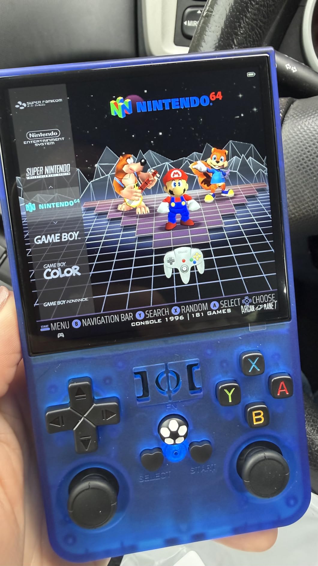 R36MAX Retro Handheld Game Console, 4.0-Inch IPS Display, 720x720 Resolution, Linux System, 128GB Support 22000+ Classic Games, Retro Gaming Console with Portable Case(Transparent Gray 128GB) customer photo 2