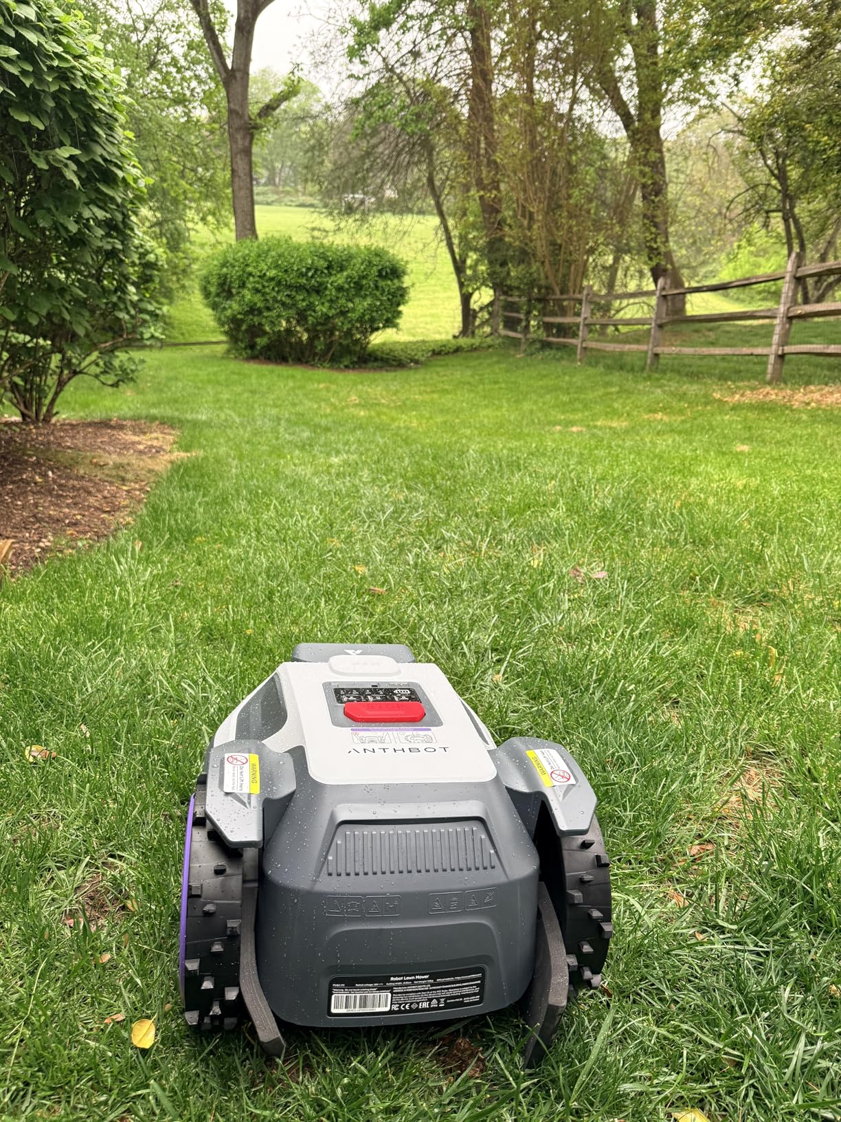 ANTHBOT M5 Robot Lawn Mower 1/8 Acre, Dual Vision+Full-Band RTK Robotic Lawnmower, No Perimeter Wire, App Control Obstacle Avoidance, 45% Slope, Cutting Height, Multi-Zone Mapping customer photo 2