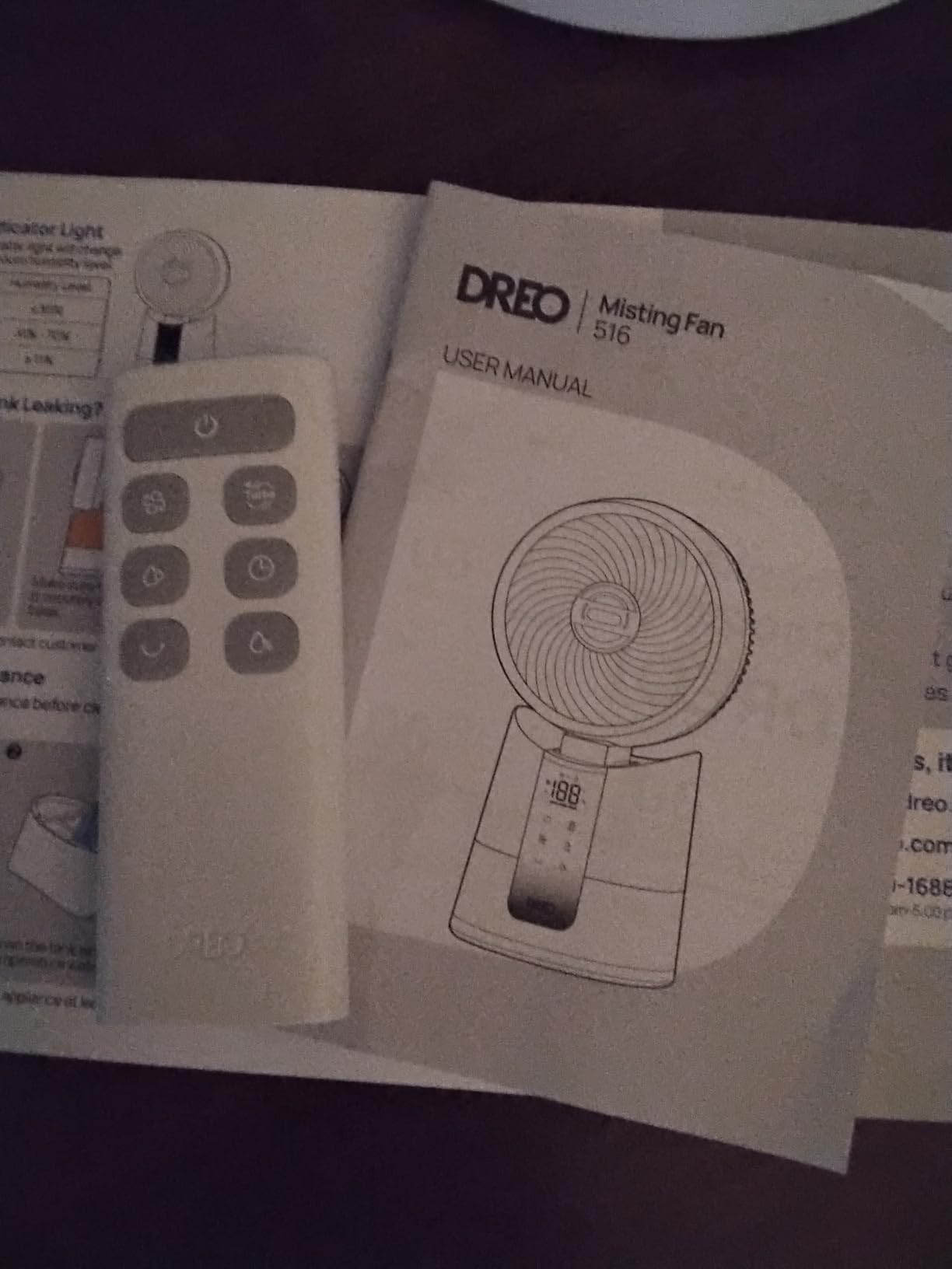 DREO TurboCool Misting Fan 516, 5℉ Drop Cooling Fans that Blow Cold Air, 150°+30° Omni-directional Oscillating, Evaporative Air Cooler, 26 ft/s Wind, Ultrafine Mist, 20dB 6 Speeds 2 Modes, White customer photo 2