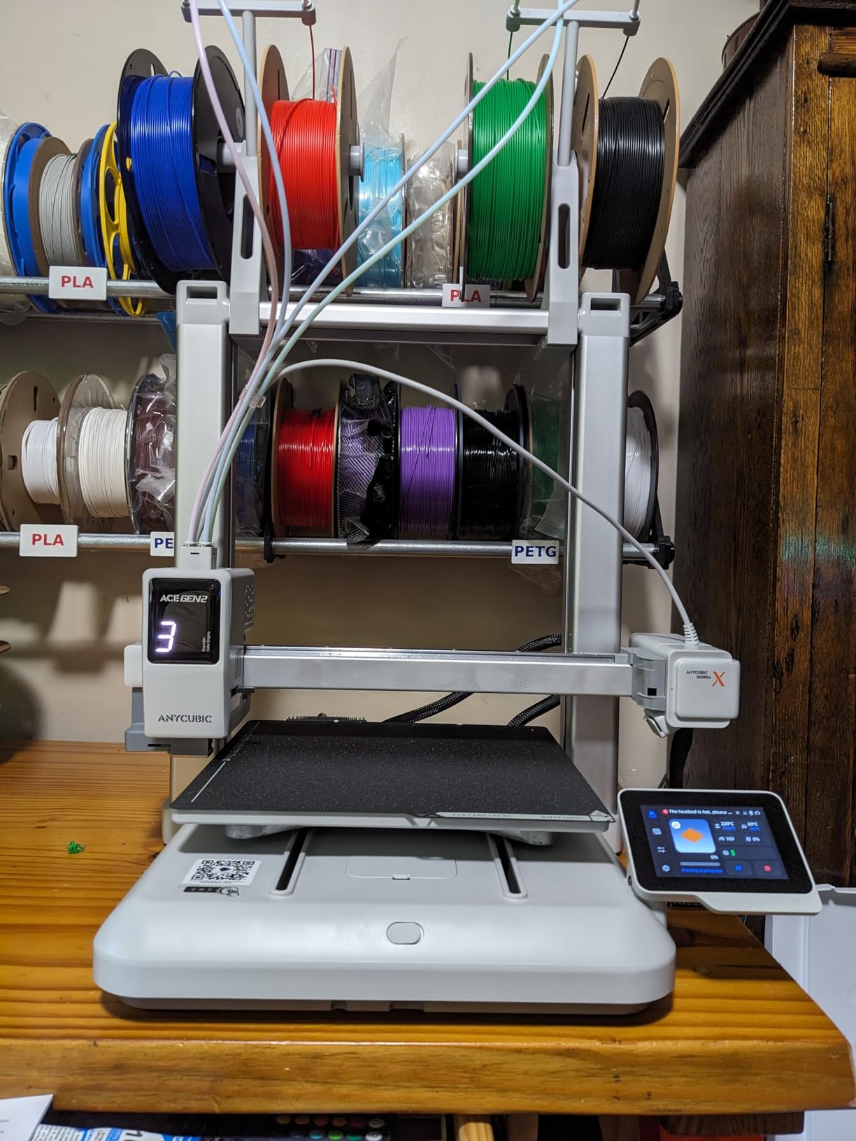 Anycubic Kobra X Multicolor 3D Printer, Easy Setup with Native 4-Color Printing Up 19 Color, 600mm/s Fast 3D Printing, AI Camera, Quiet 45dB, FDM Perfect for Kids Beginners Family Makers Professional customer photo 2