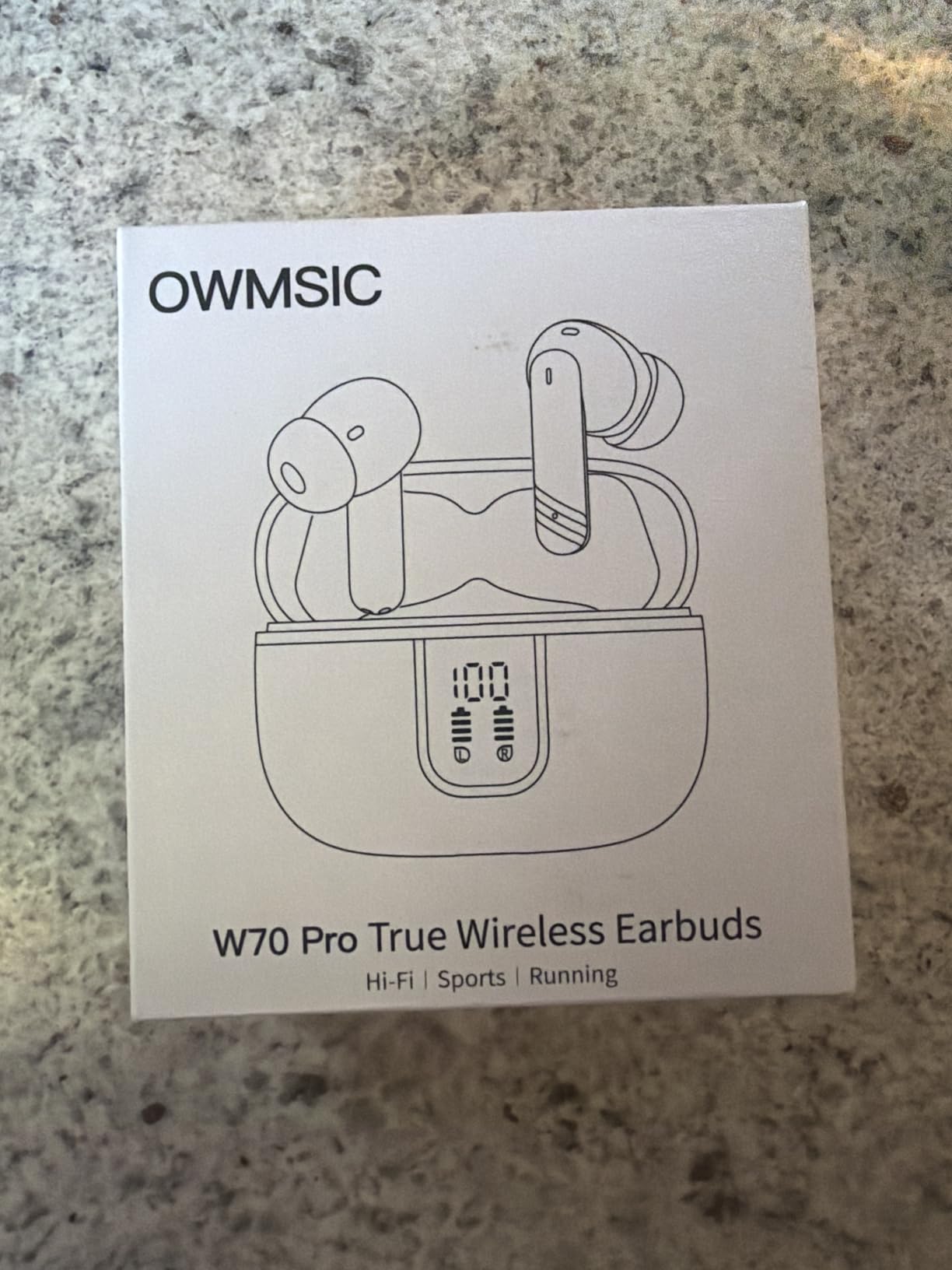 Wireless Earbuds, Bluetooth 5.4 Headphones with 4 Noise Cancelling Mic, 46H In-Ear Buds with 3D Bass Stereo Sound, Small Ears, LED Display, Calls Sports Workout, IPX7 Earphones for Android iOS, Black customer photo 1
