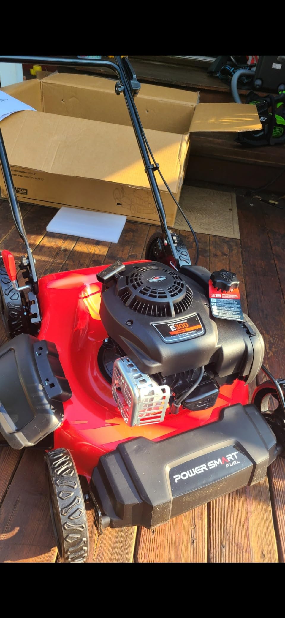 PowerSmart 21-Inch 3-in-1 Gas Self-Propelled Lawn Mower, 170CC OHV Engine, Bagging/Mulching/Rear Discharging, 6 Cutting Heights, Durable Steel Deck, Rear-Wheel Drive customer photo 2
