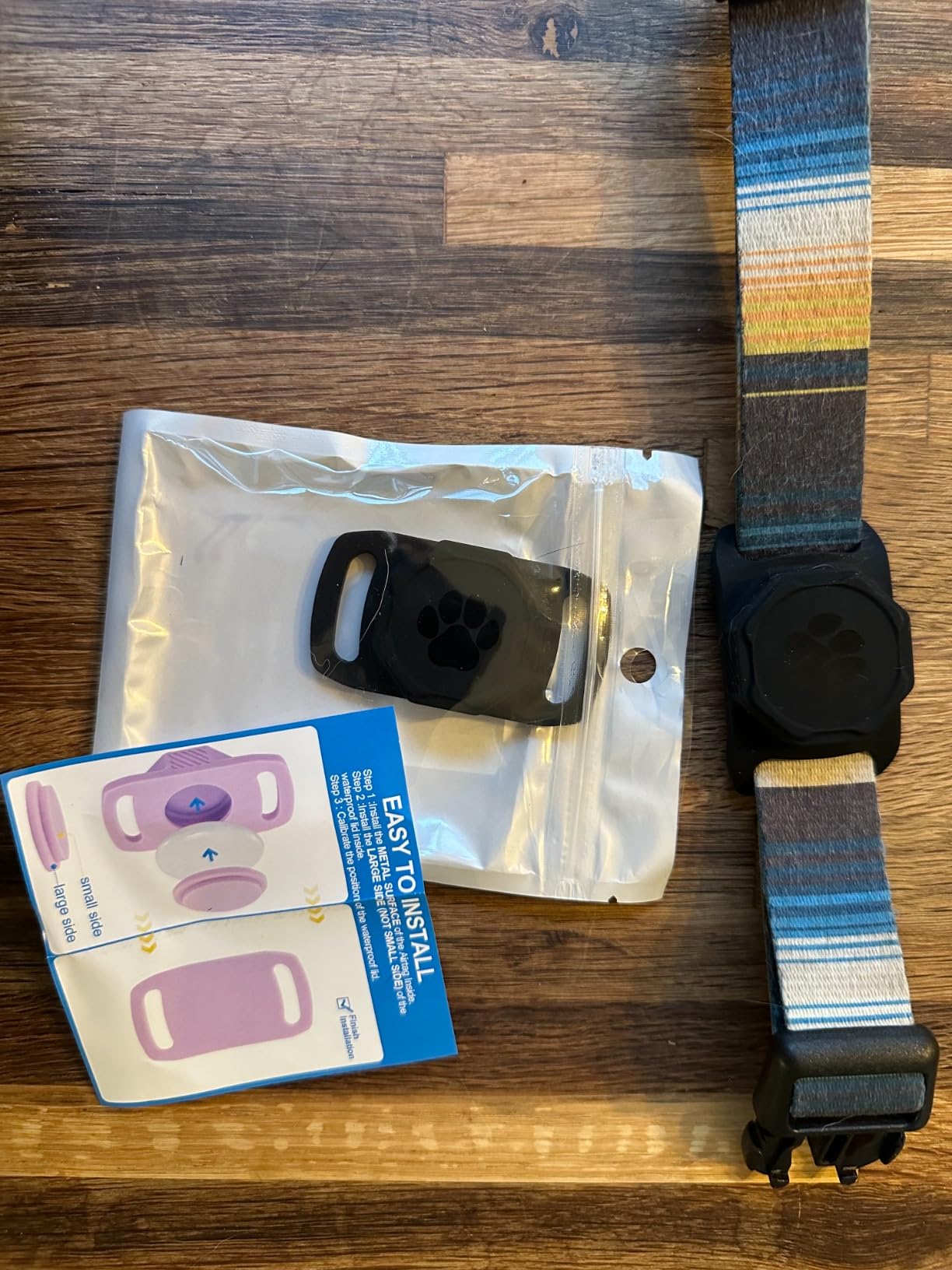 Smart Pet Tracker for Collar - Dog Trackers Pet Location Tracker with Holder, No Monthly Fee, Anti-Lost Tracking Device for Pets, Luggage, Bag Straps, Compatible with Google Android Only(Not for iOS) customer photo 2