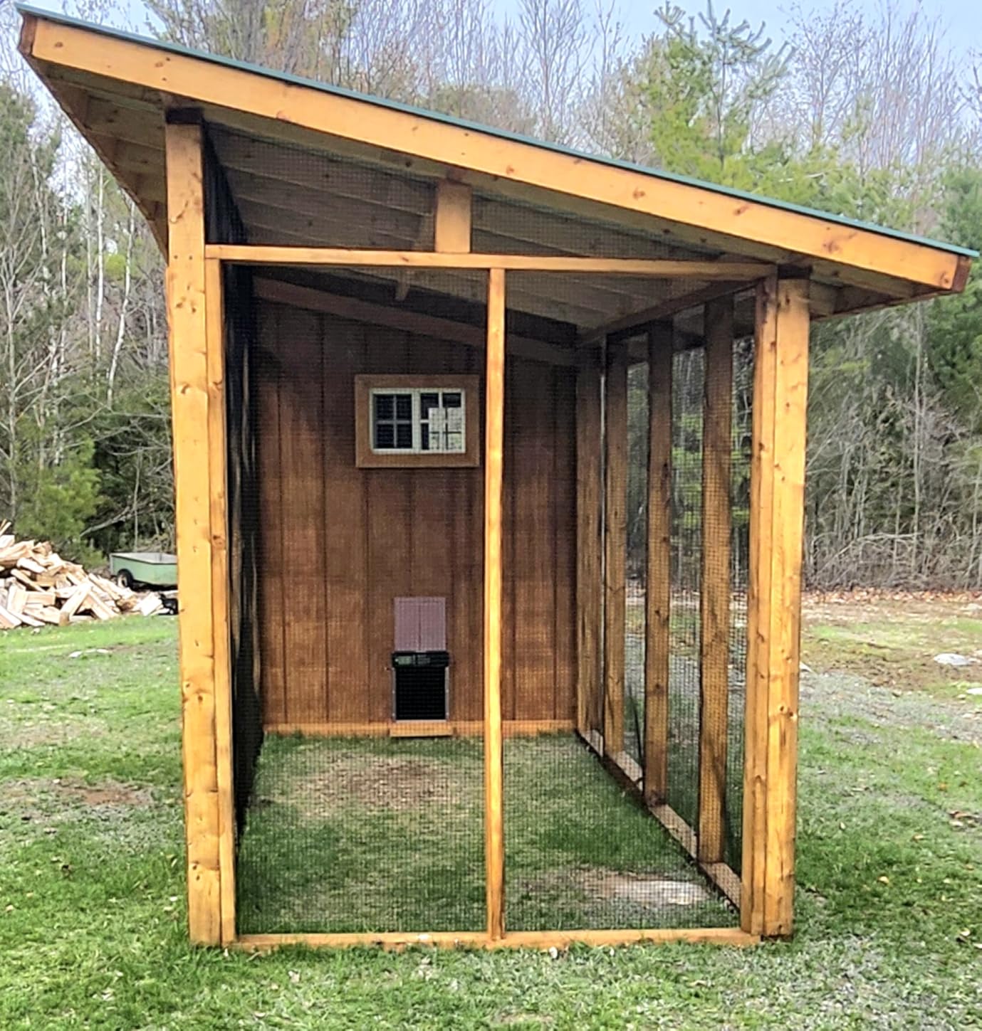 Automatic Chicken Coop Door Solar Powered, LCD Screen Electric Auto Chicken Coop Door with Timer & Light Sensor, Aluminum Rechargeable Automatic Chicken Door Opener with Remote Control & 4 Modes customer photo 1