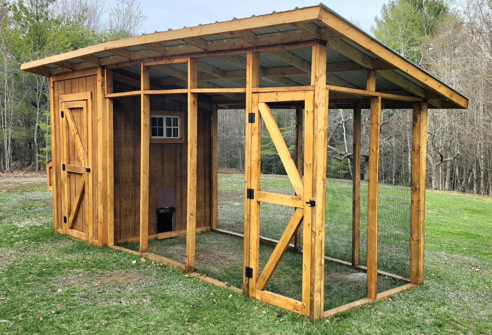 Automatic Chicken Coop Door Solar Powered, LCD Screen Electric Auto Chicken Coop Door with Timer & Light Sensor, Aluminum Rechargeable Automatic Chicken Door Opener with Remote Control & 4 Modes customer photo 2