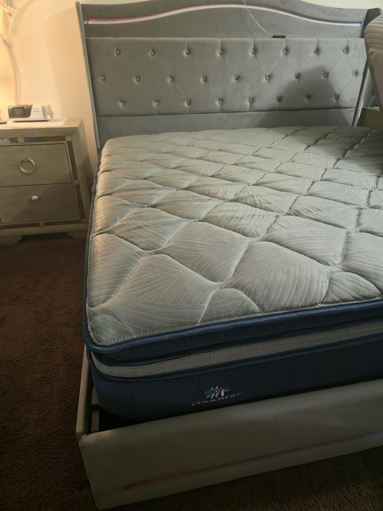 Sweetnight CoolNest 14 Inch Queen Mattress, Hybrid Queen Size Mattresses with DuoSense Pillow Top & Memory Foam for Feels up to 8 Degree Cooler, Medium Firm Mattress Pressure Relief CertiPUR-US Certified customer photo 2