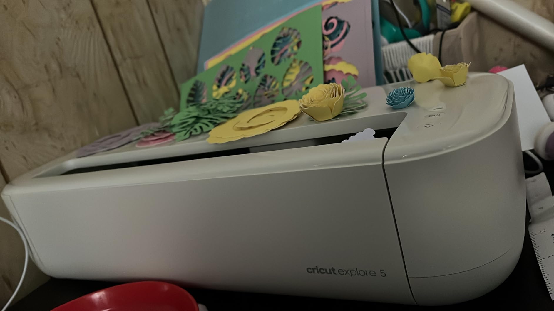 Cricut Explore 5 Rainbow Essential Bundle with Rainbow Smart Vinyl & Smart Iron-On Sheets and 100+ Project Design eBook - DIY Cutting Machine customer photo 1