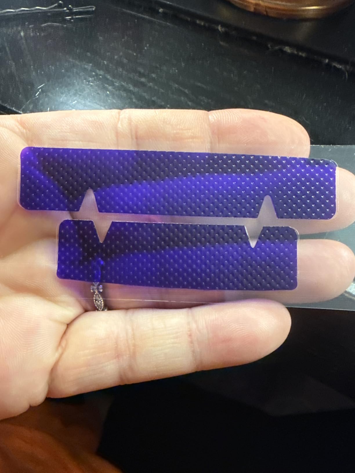 Purple Teeth Whitening Strips - 28 Strips (14 Uses) - Purple Color-Correcting Gel Technology - Enamel Safe, Peroxide-Free customer photo 1