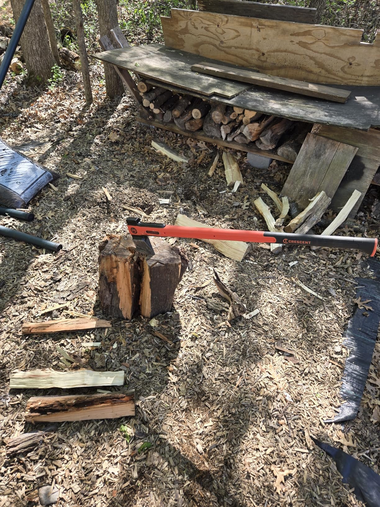 Crescent 6 lb. HEADLOCK Fiberglass Splitting Axe | CFAXE6 customer photo 2