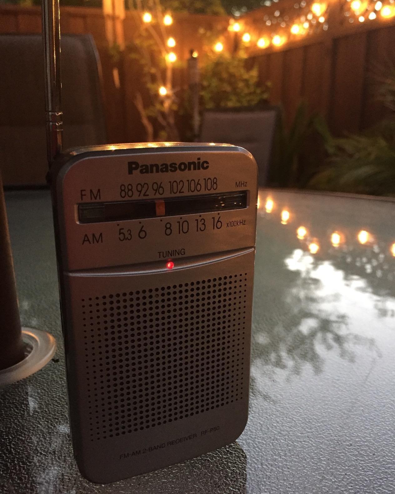Panasonic Pocket FM/AM Portable Radio with Digital Tuner, Large Dial, Easy to See Fluorescent Pointer, Clear Sound, AM FM Radio Portable for Off-the Grid Trips, Blackouts, Battery Powered - RF-P50D customer photo 1