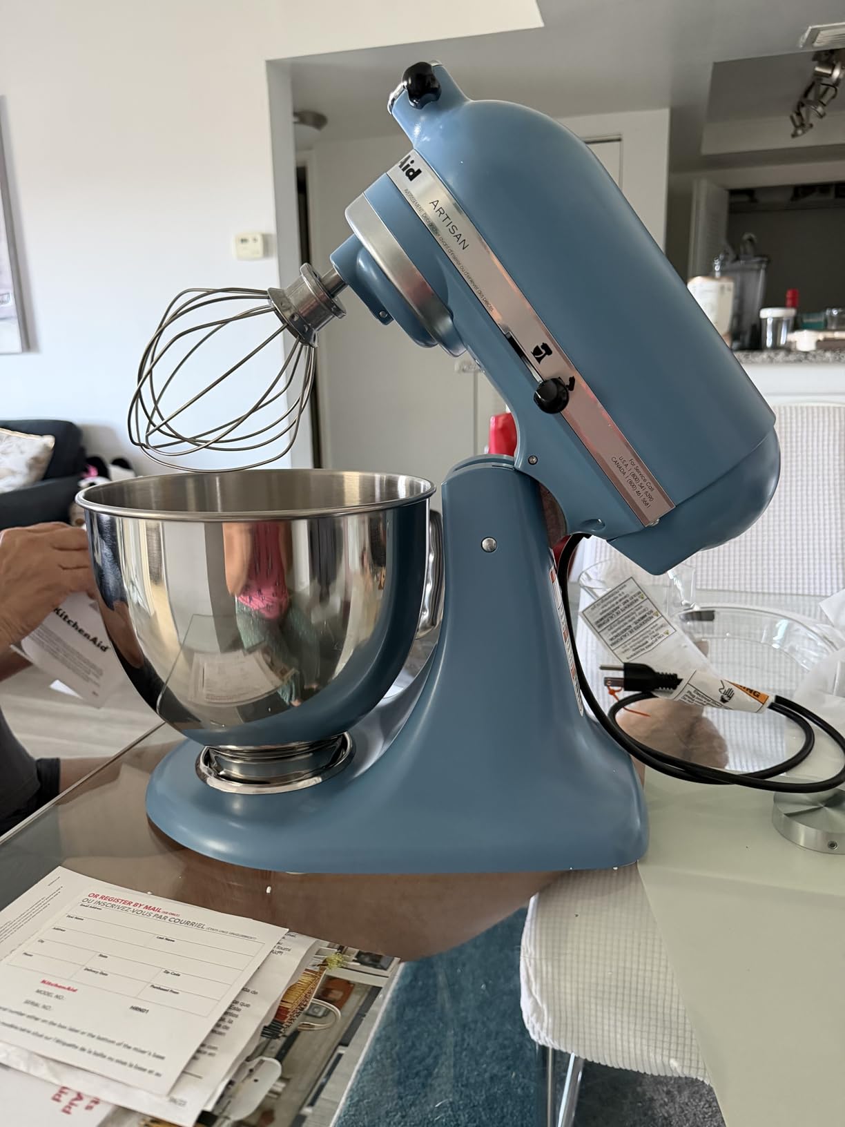 KitchenAid Artisan Series 5 Quart Tilt Head Stand Mixer, KSM150PS, Empire Red customer photo 2