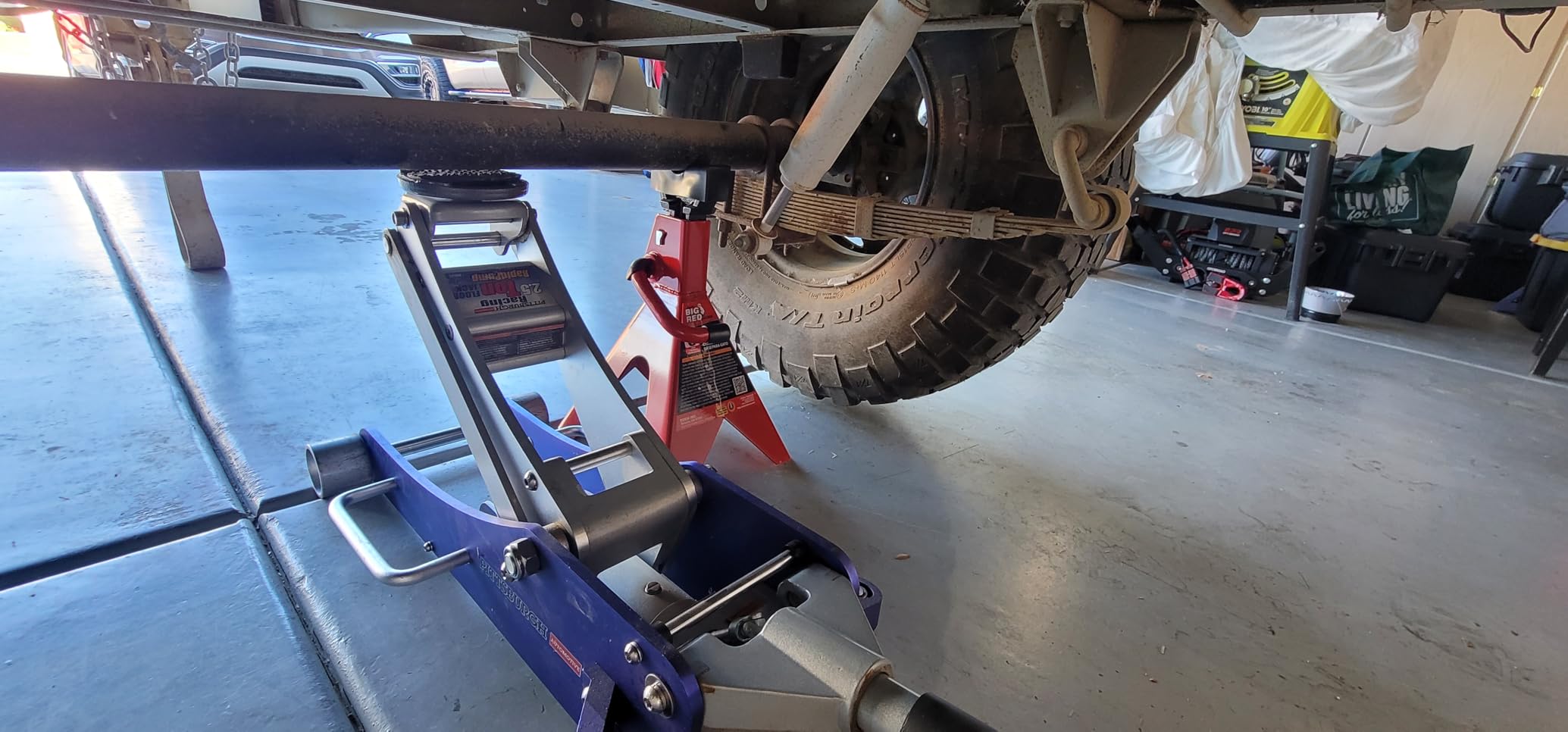 BIG RED T46002A Torin Steel Jack Stands: Double Locking, 6 Ton (12,000 lb) Capacity, Red, 1 Pair customer photo 1