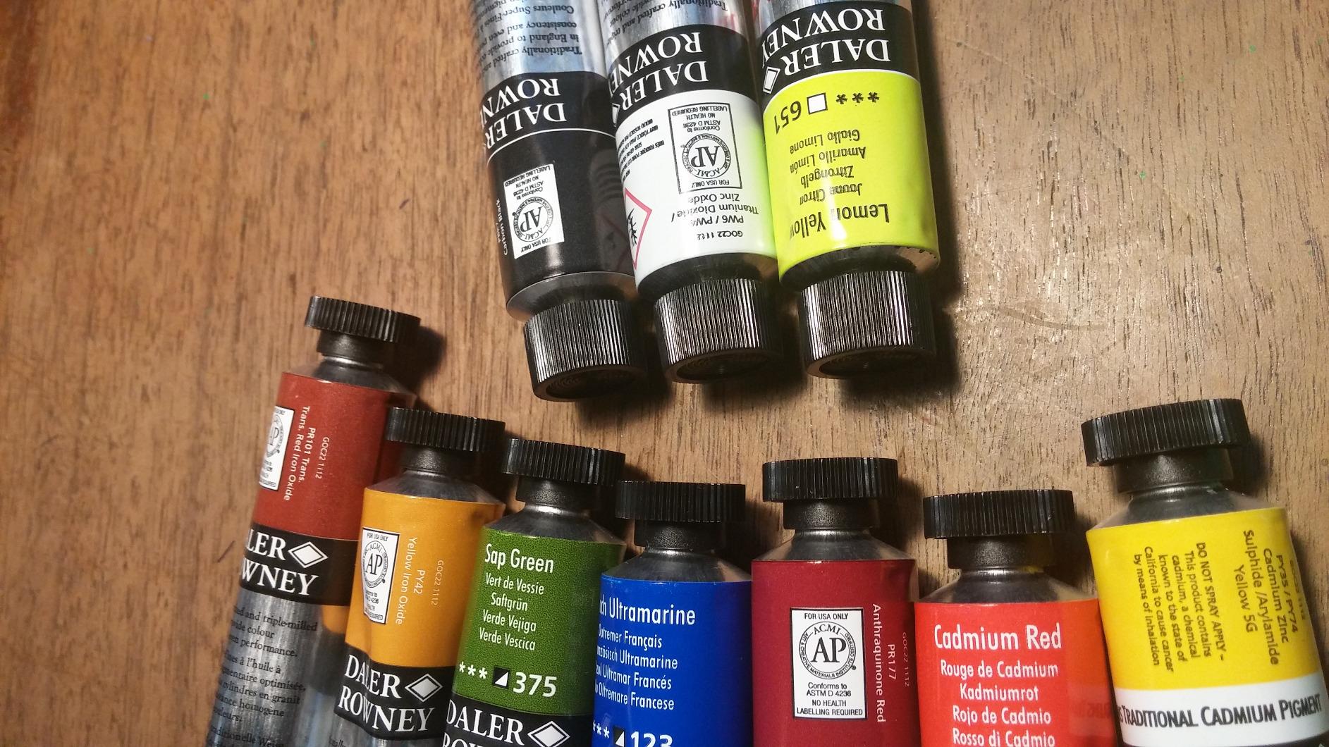 Daler Rowney Georgian 10-Tube Introductory Artist Oil Paint Set - Painting Set for Canvas Paper and More - Oil Painting Supplies for Artists and Students - Oil Paints for All Skill Sets customer photo 1