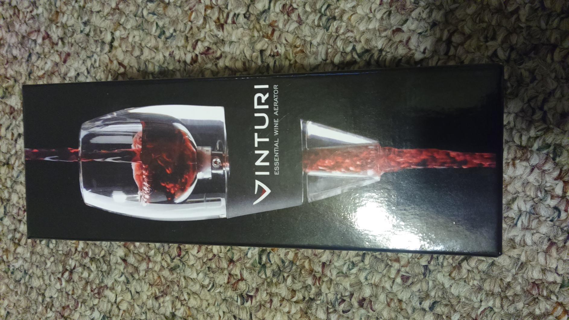 Vinturi Wine Aerator Pourer and Decanter for Red Wines - Patented Design with No-Drip Base & Sediment Screen, Black customer photo 1