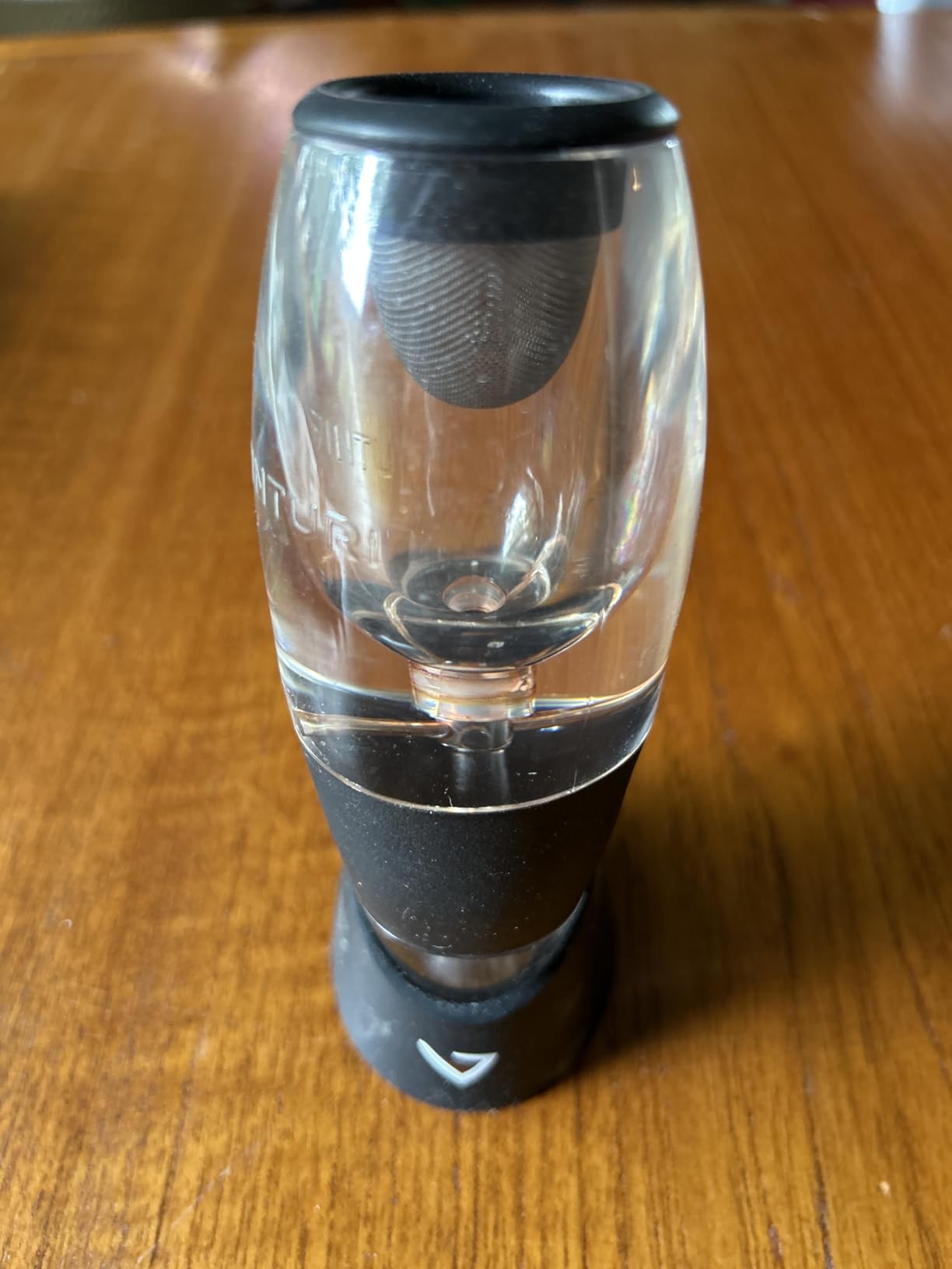 Vinturi Wine Aerator Pourer and Decanter for Red Wines - Patented Design with No-Drip Base & Sediment Screen, Black customer photo 2