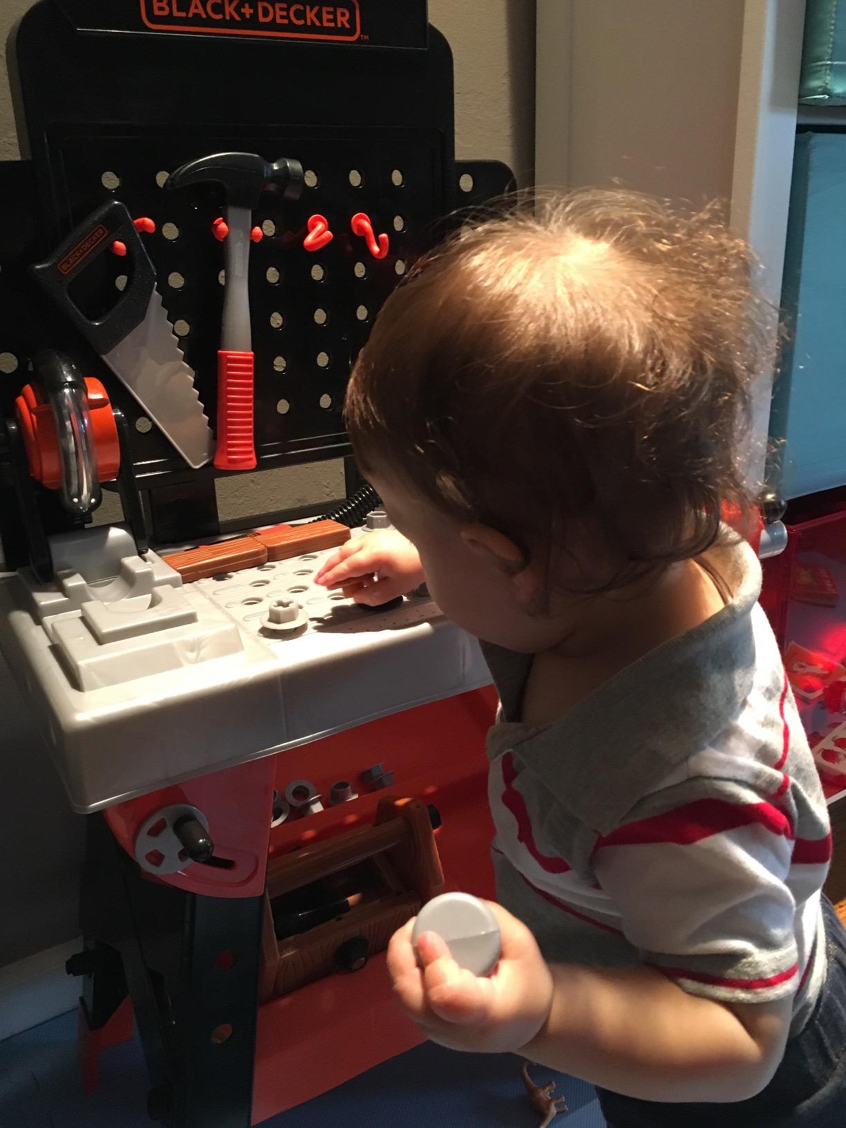 JAKKS Pacific Black+Decker Kids Workbench - Power Tools Workshop - Build Your Own Toy Tool Box - 75 Realistic Toy Tools and Accessories [Amazon Exclusive] customer photo 1
