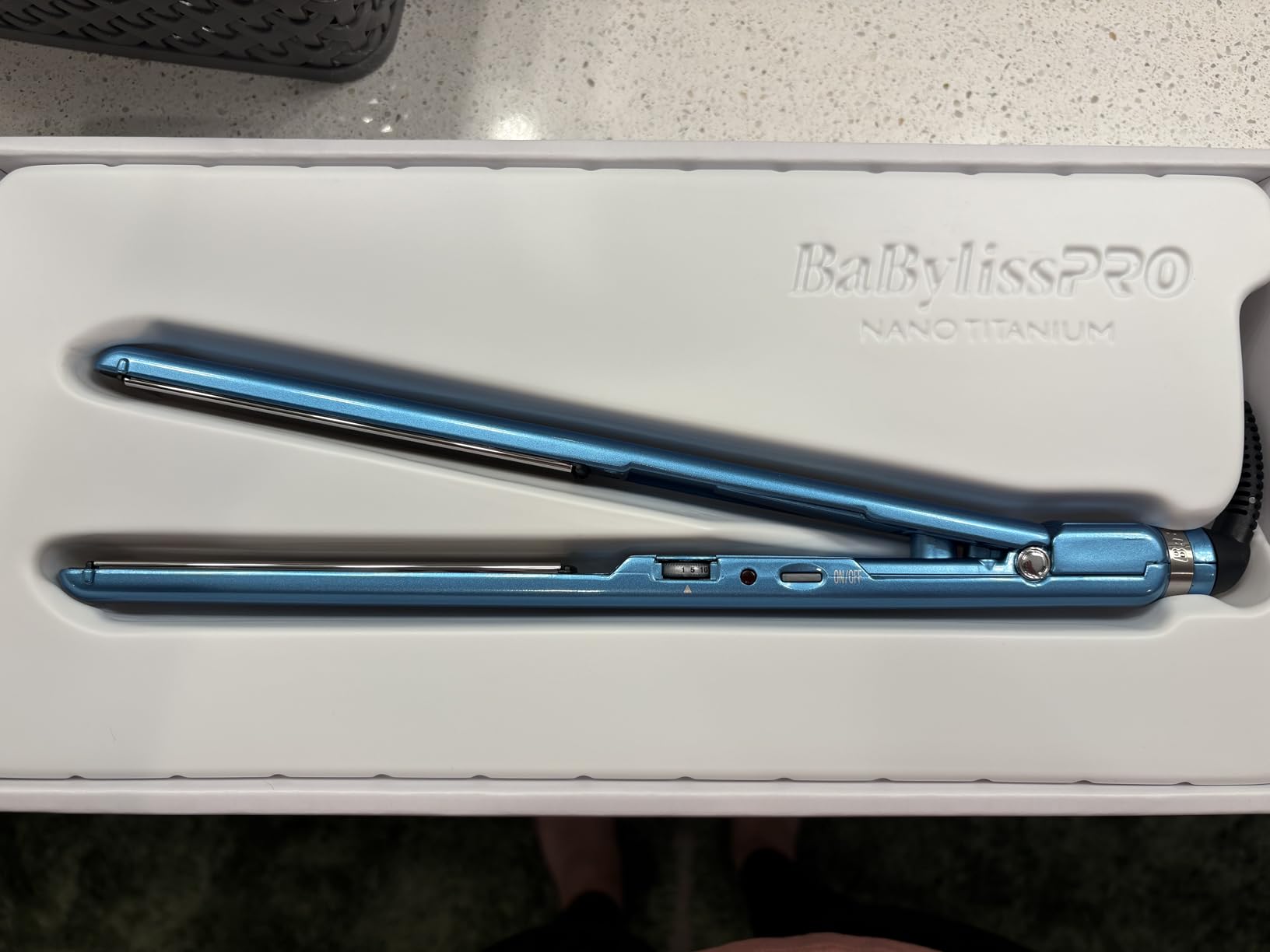 BaBylissPRO Nano Titanium Ultra-Thin Hair Straightener, Professional Flat Iron, 5-Inch Extended Plates for Faster Straightening, for All Hair Types customer photo 2