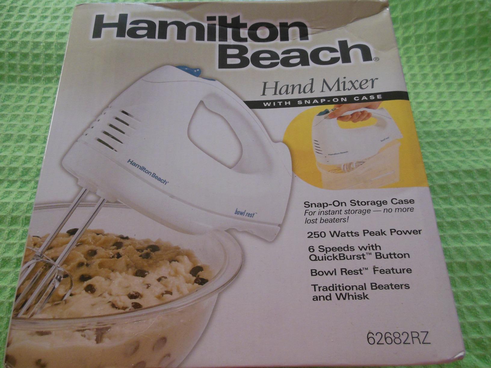 Hamilton Beach 6-Speed Electric Hand Mixer with Whisk, Traditional Beaters, Snap-On Storage Case, 250 Watts, White customer photo 1