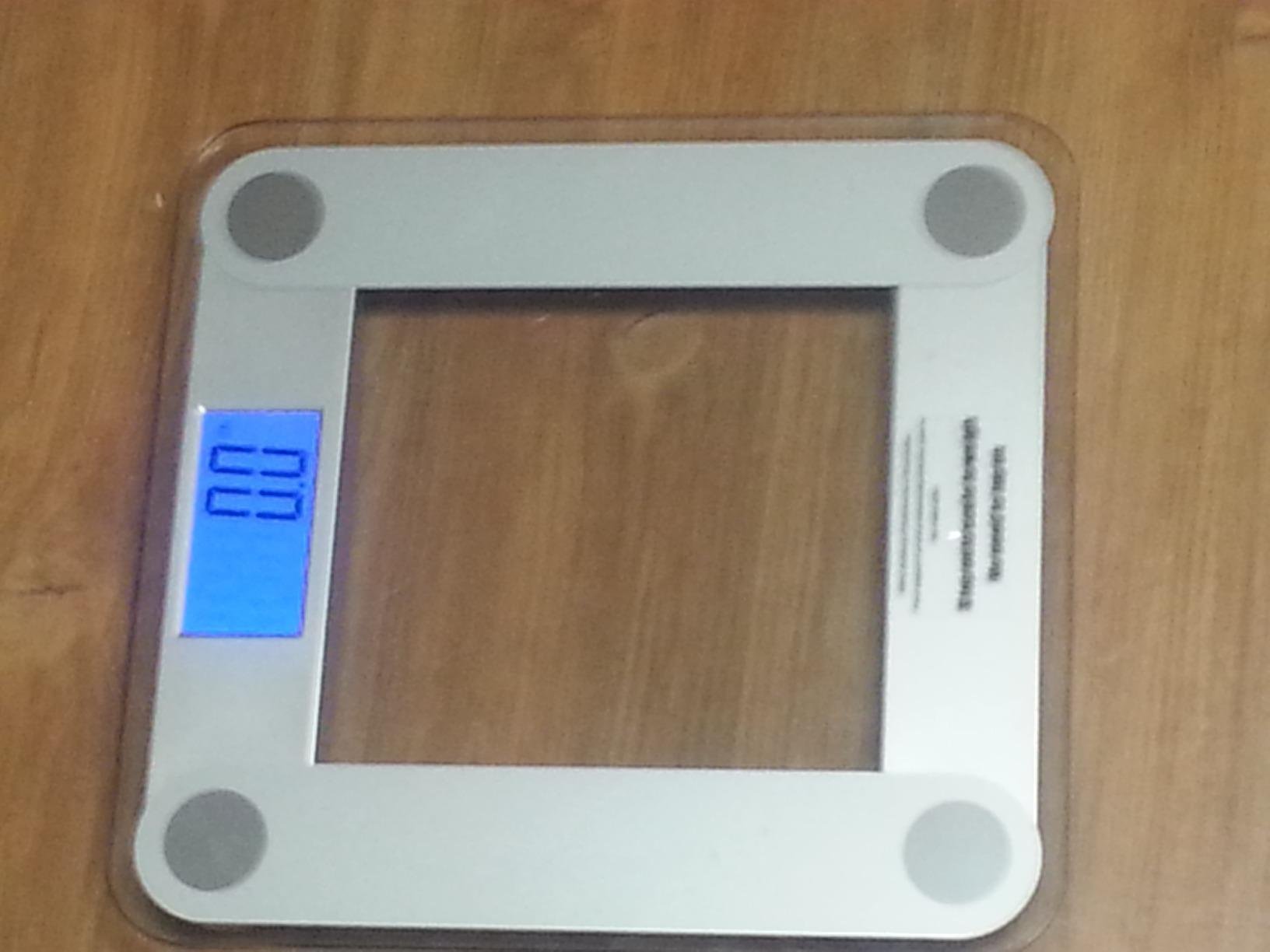 Eat Smart Digital Bathroom Scale with Extra Large Easy to Read Lighted Display, Weight Tracking, Includes Body Tape, Grey and Clear customer photo 2