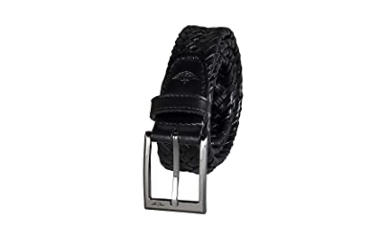 Men's Braided Leather Belt, Fully Adjustable Casual Strap for Everyday Wear customer photo 1