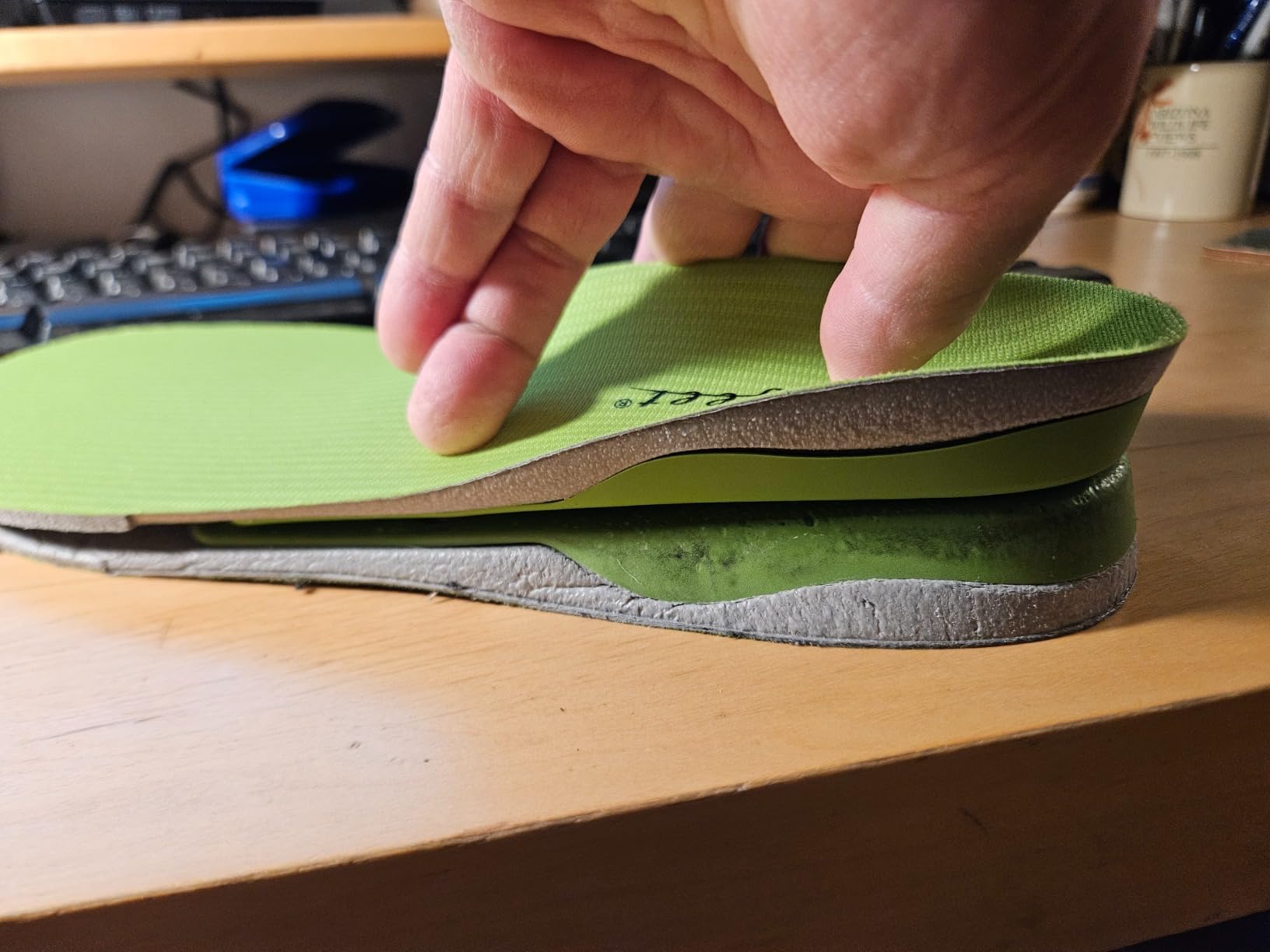 Superfeet All-Purpose Support High Arch Insoles (Green) for Active Lifestyle with High Arch Support - Men 9.5-11 / Women 10.5-12 customer photo 2