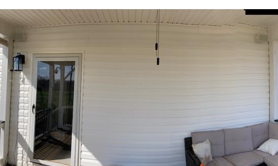 Atrium 4 Weatherproof Outdoor Speakers with Powerful Bass (Pair, Black), All-Weather Durability, Broad Sound Coverage, Speed-Lock Mounting System customer photo 1