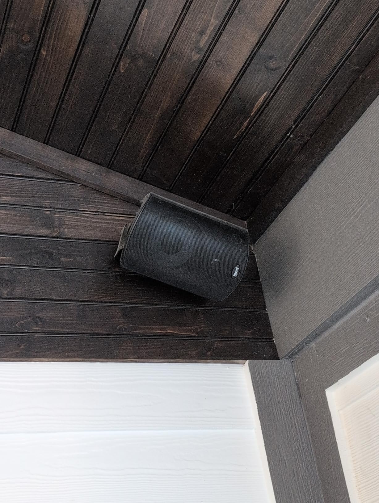Atrium 4 Weatherproof Outdoor Speakers with Powerful Bass (Pair, Black), All-Weather Durability, Broad Sound Coverage, Speed-Lock Mounting System customer photo 2