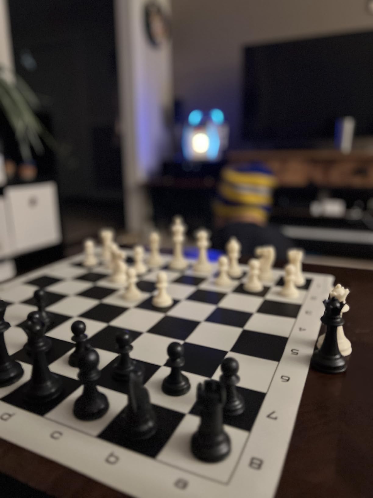 WE Games Best Value Tournament Chess Set - Includes 34 Chess Pieces, Roll Up Vinyl Chess Board, Chess Bag and Equalizer Dice customer photo 1