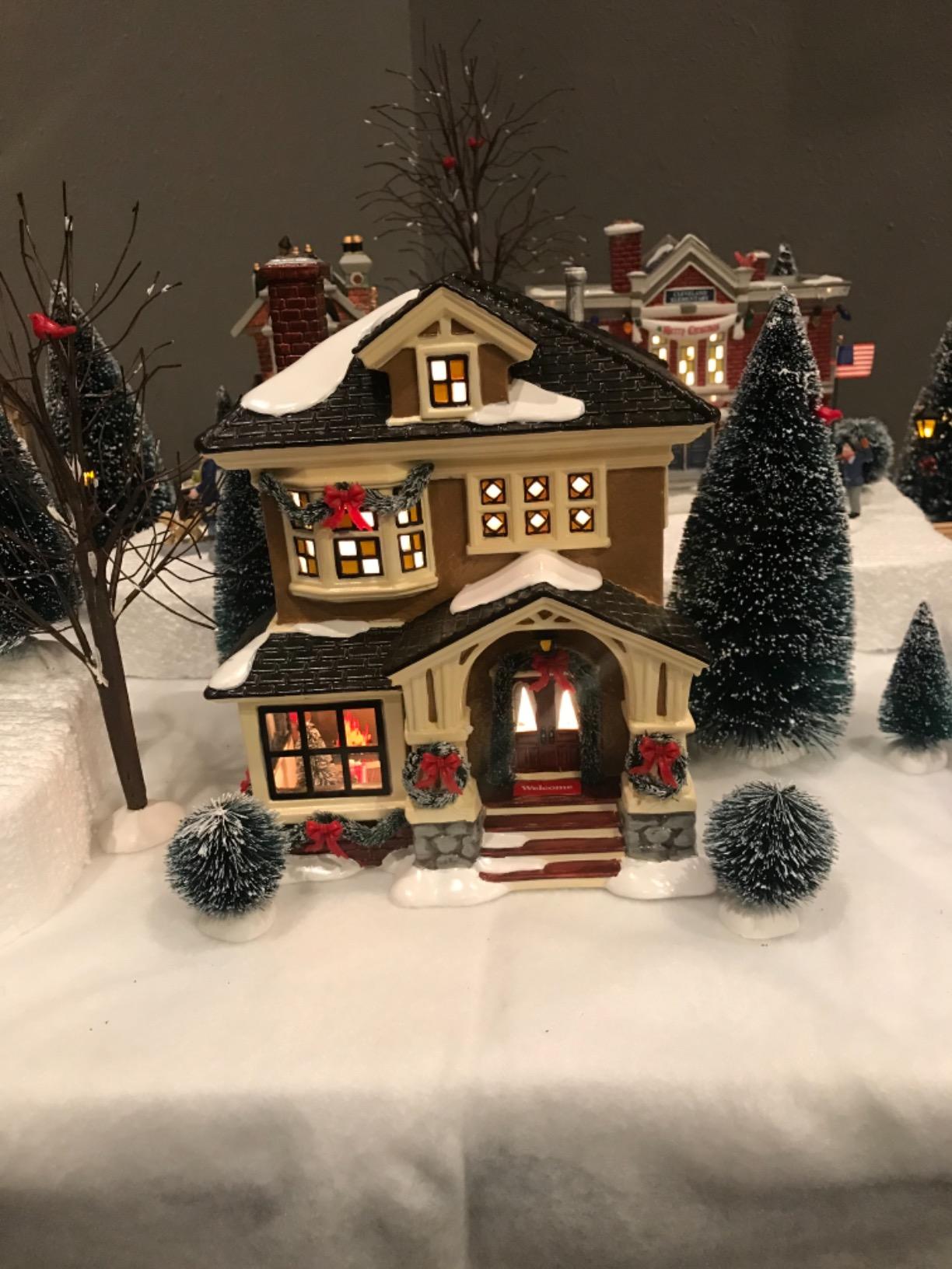 Department 56 Porcelain Snow Village Christmas at Grandma's Lit House customer photo 2