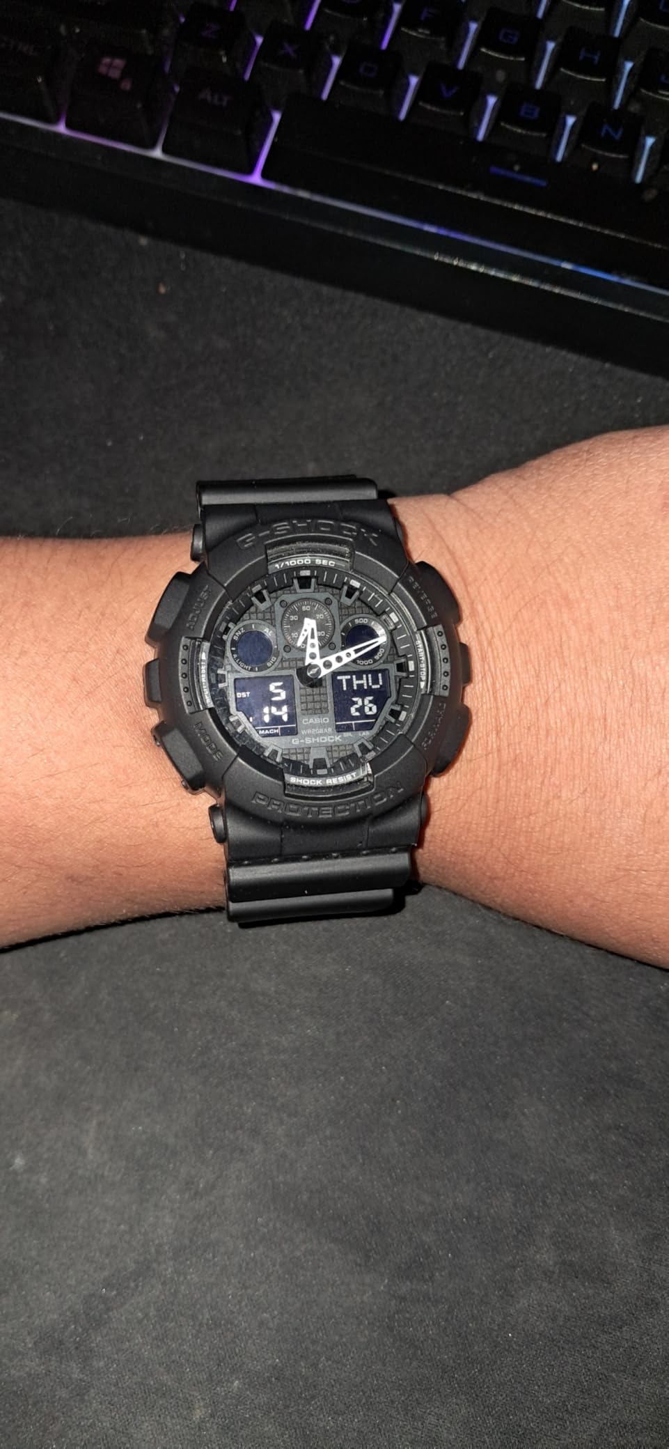 G-Shock GA100-1A1 | Men's Tough Analog-Digital Watch | 200M Water Resistant | Shock & Magnetic Resistant | Sporty & Rugged Design customer photo 1