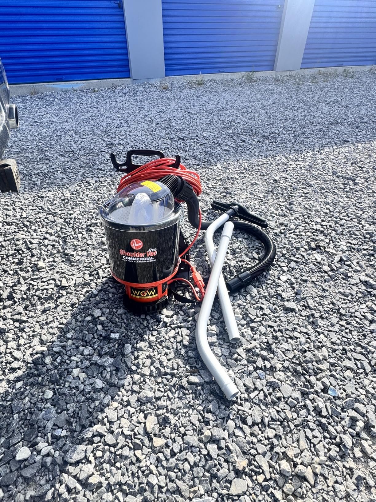 Hoover Commercial Shoulder Vac Pro Bagged Backpack Vacuum Cleaner, Lightweight, Chiropractic Design, HEPA Media Filtration customer photo 1