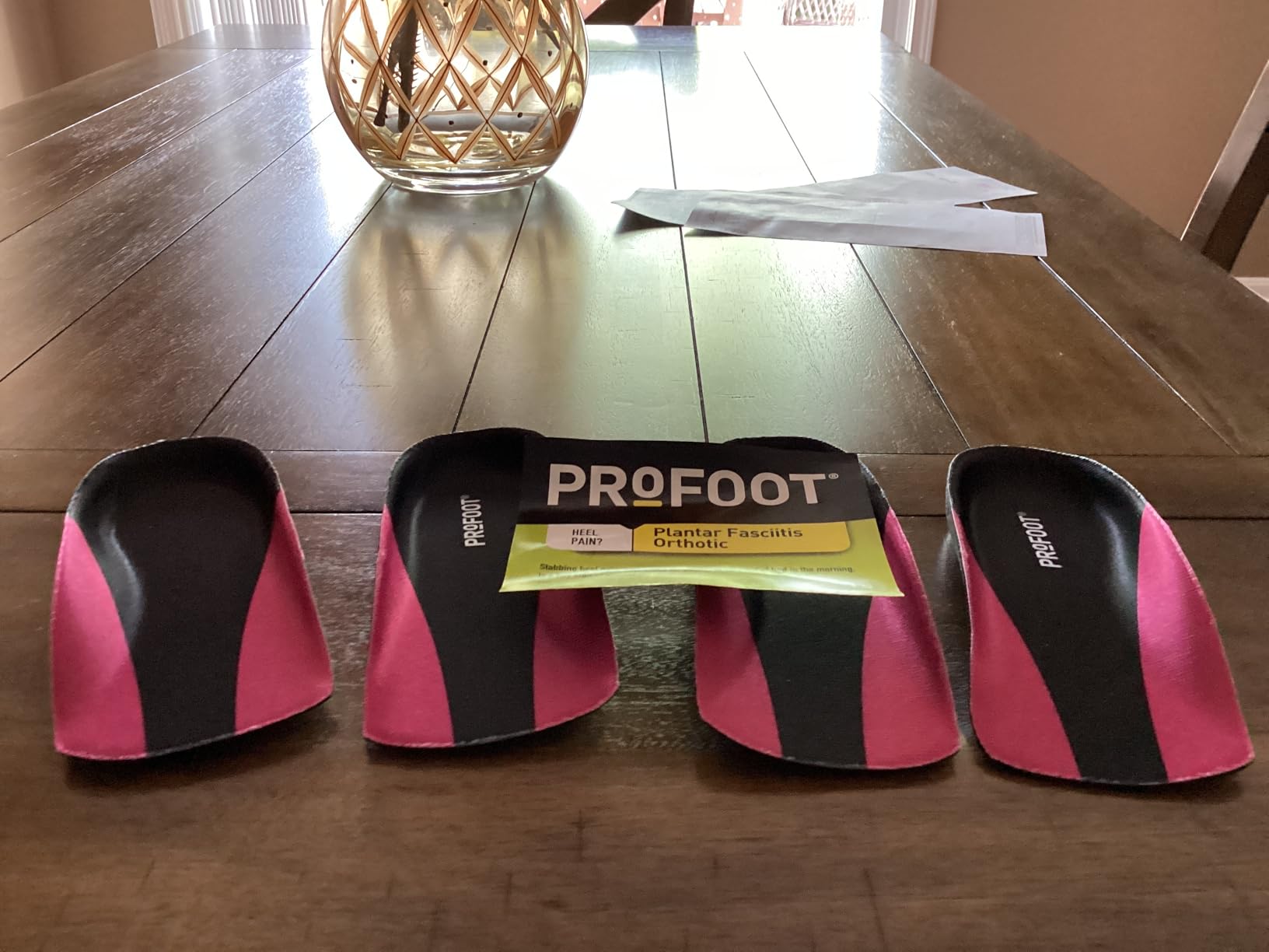 PROFOOT Plantar Fasciitis Orthotic Insoles for Women (Sizes 6-10) - Gel Shoe Inserts for Instant Heel Pain Relief and Arch Support - 1 Pair of Heel Pads customer photo 1