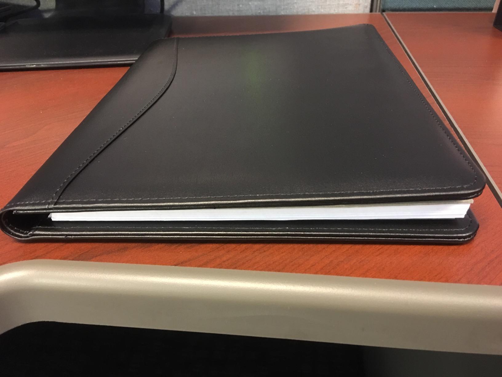 Royce Leather Portfolio Padfolio, with Inserted Note Pad and Folder customer photo 2